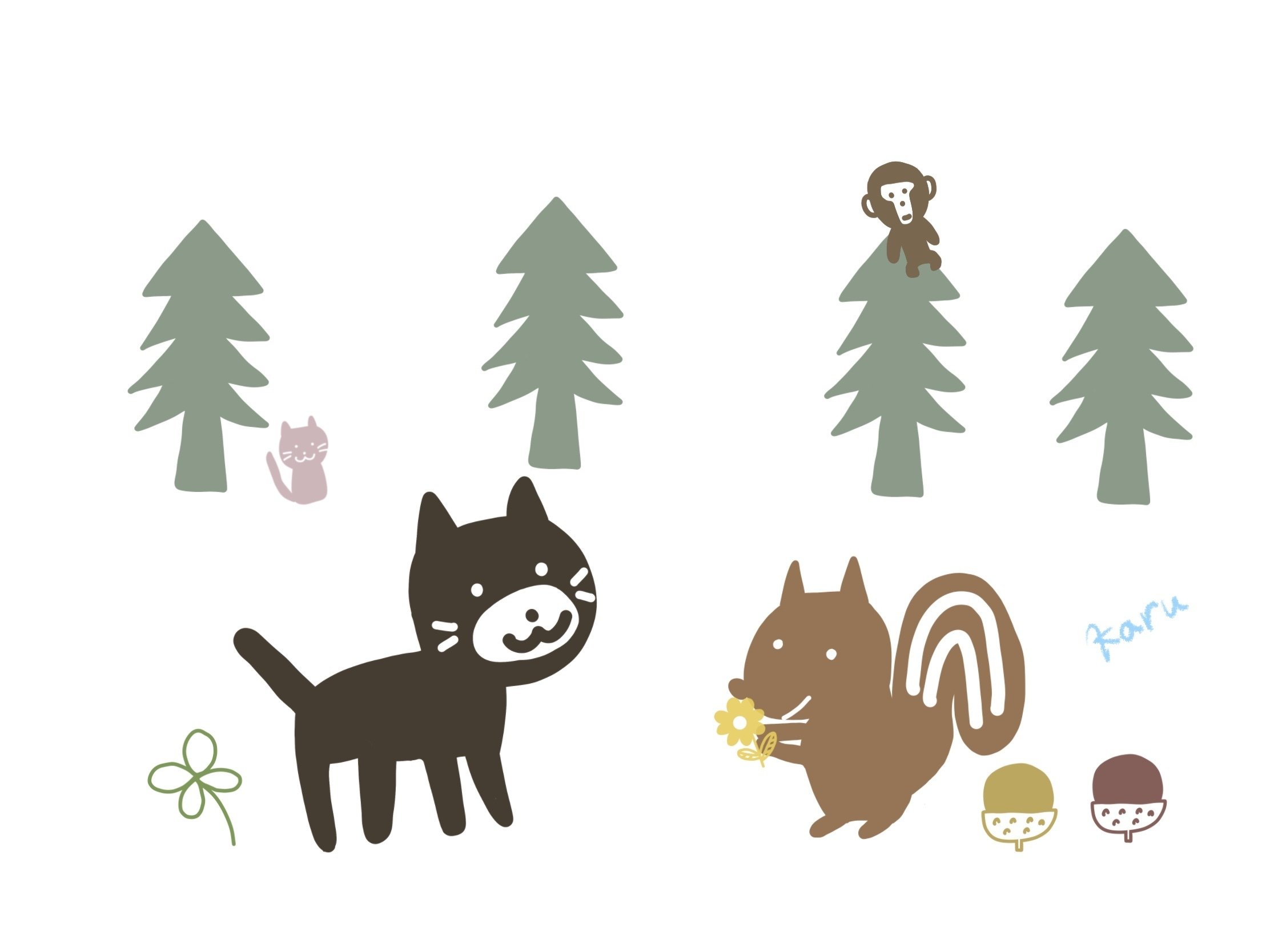 昨日のリスさん Karu Note