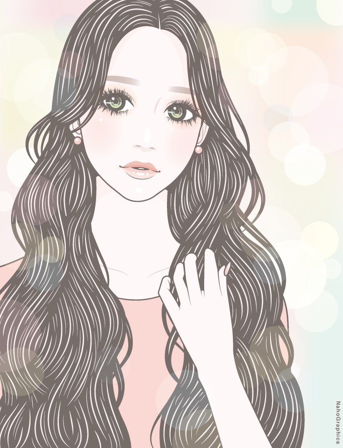 ナチュラルな女性のイラスト集 ソウノナホ イラストレーター Note