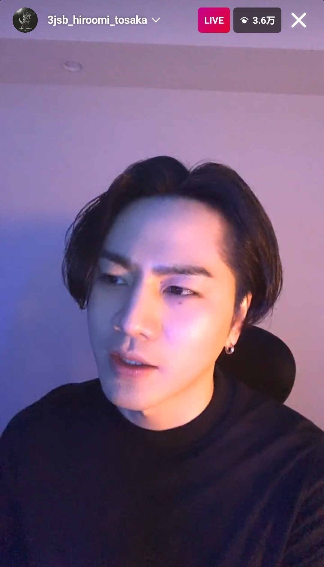 13時前の登坂広臣君のインスタライブスクショしたやつです 上田愛 Note