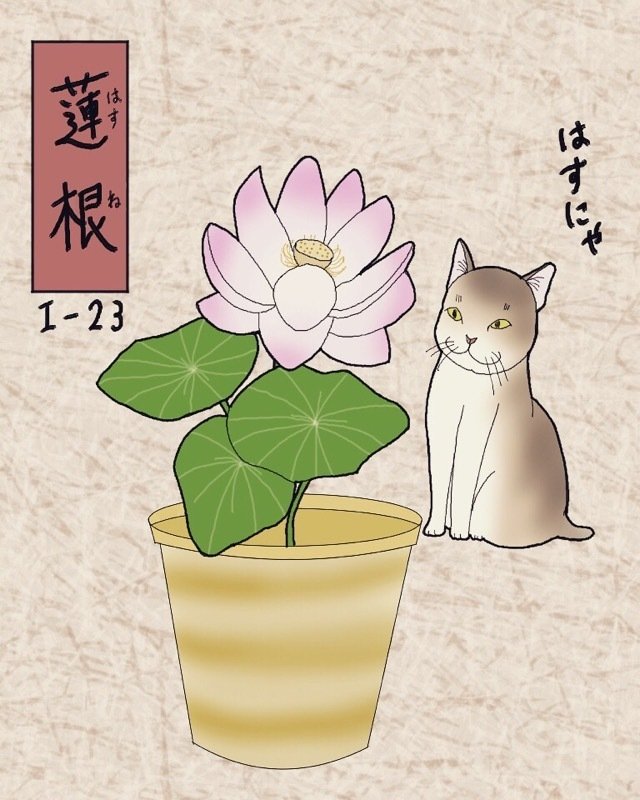其のまま地口 みにゃ線 23 蓮根 はすね はすにゃ 広翼 Note