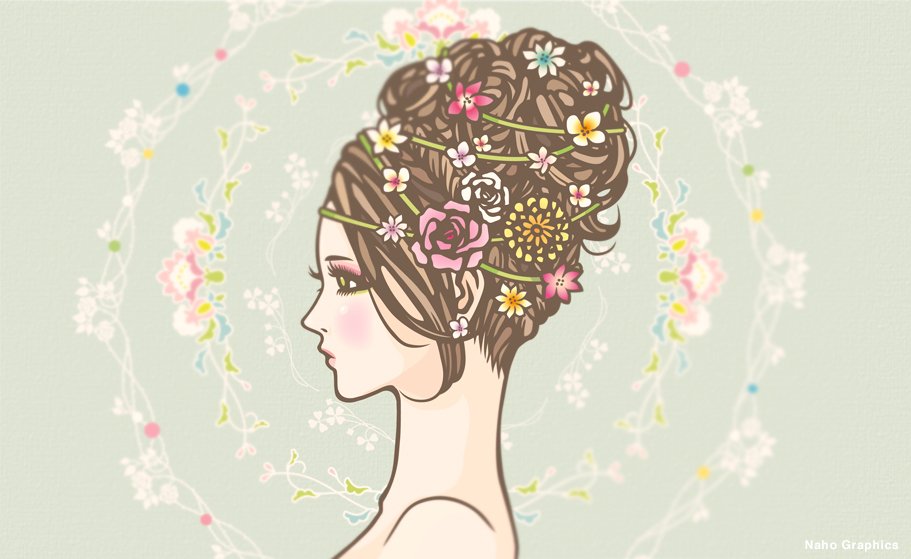 春の女性イラスト集 ソウノナホ イラストレーター Note