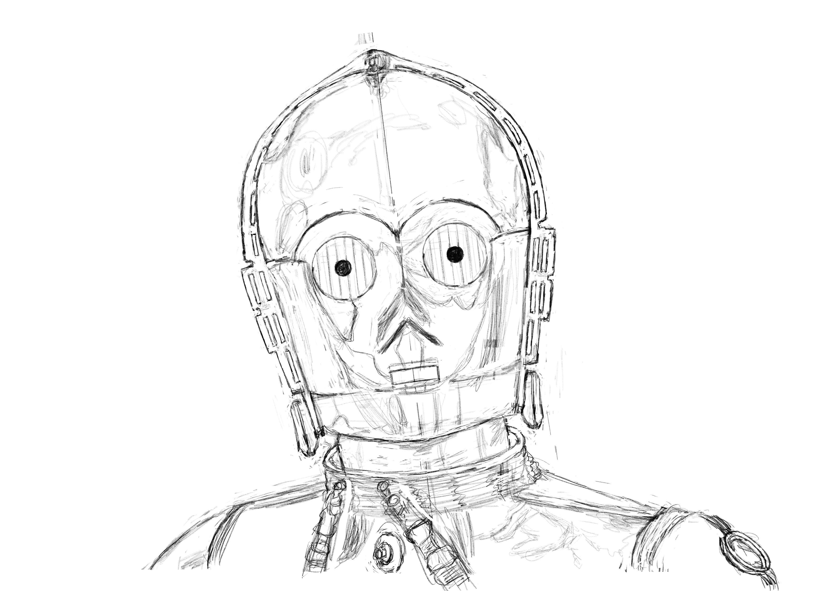 模写イラスト C3po Hajimeb Note 模写イラスト C3po Hajimeb Note
