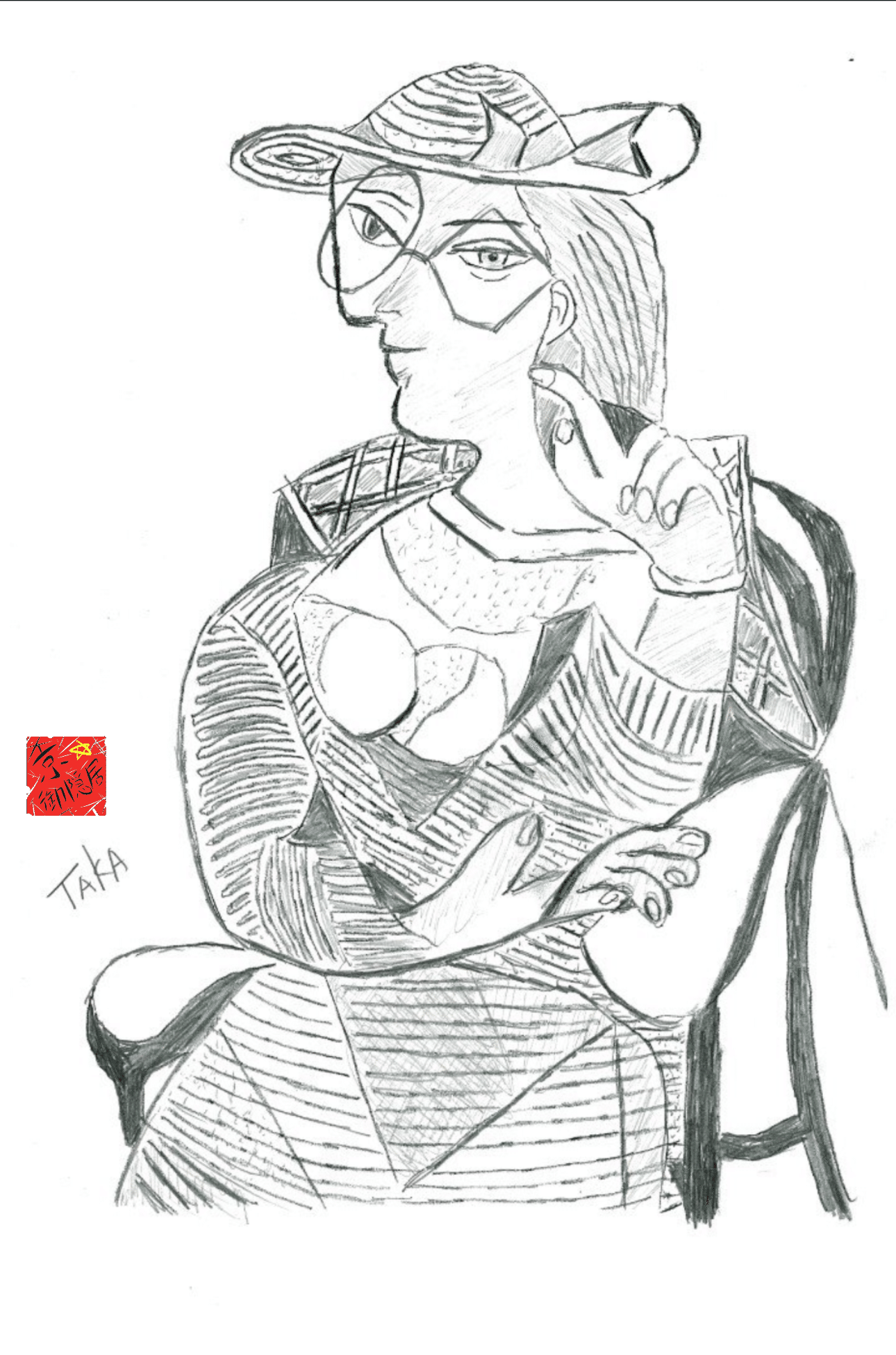 名画眼鏡っ娘化計画👓（ピカソ編）｜御隠居曼荼羅