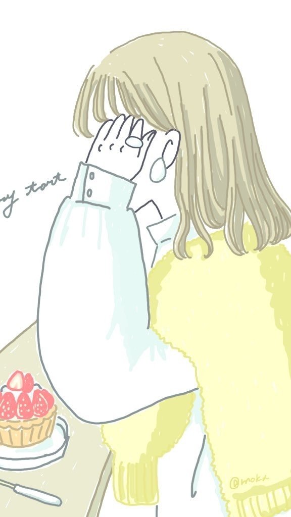 苺タルトと黄色カーディガンと顔隠し女子 Moka Note 苺タルトと黄色カーディガンと顔隠し女子 Moka Note
