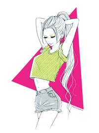 モノクロ女性イラスト集 ソウノナホ イラストレーター Note モノクロ女性イラスト集 ソウノナホ イラストレーター Note