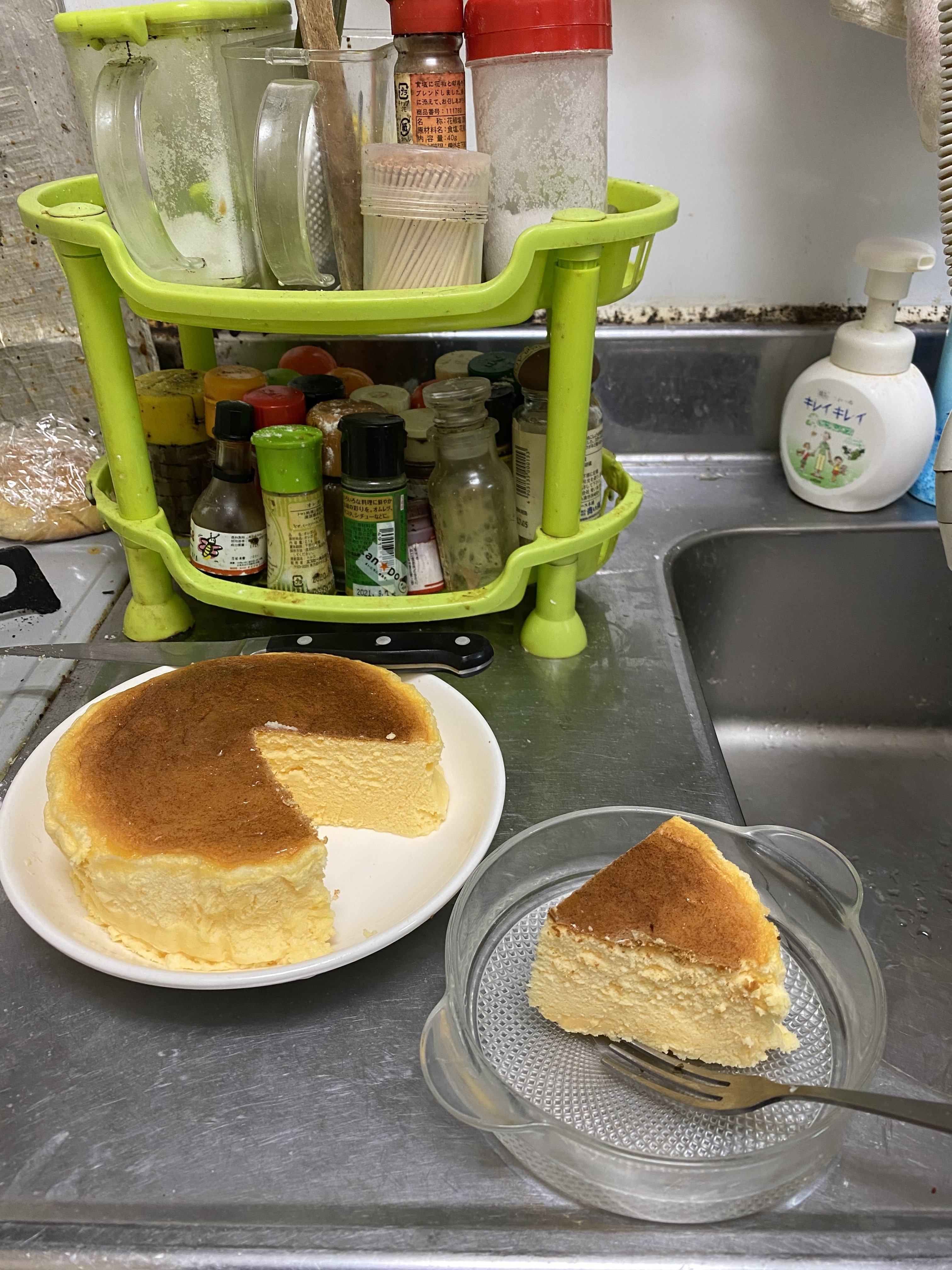 スライスチーズスフレチーズケーキ K Westernvillage Note