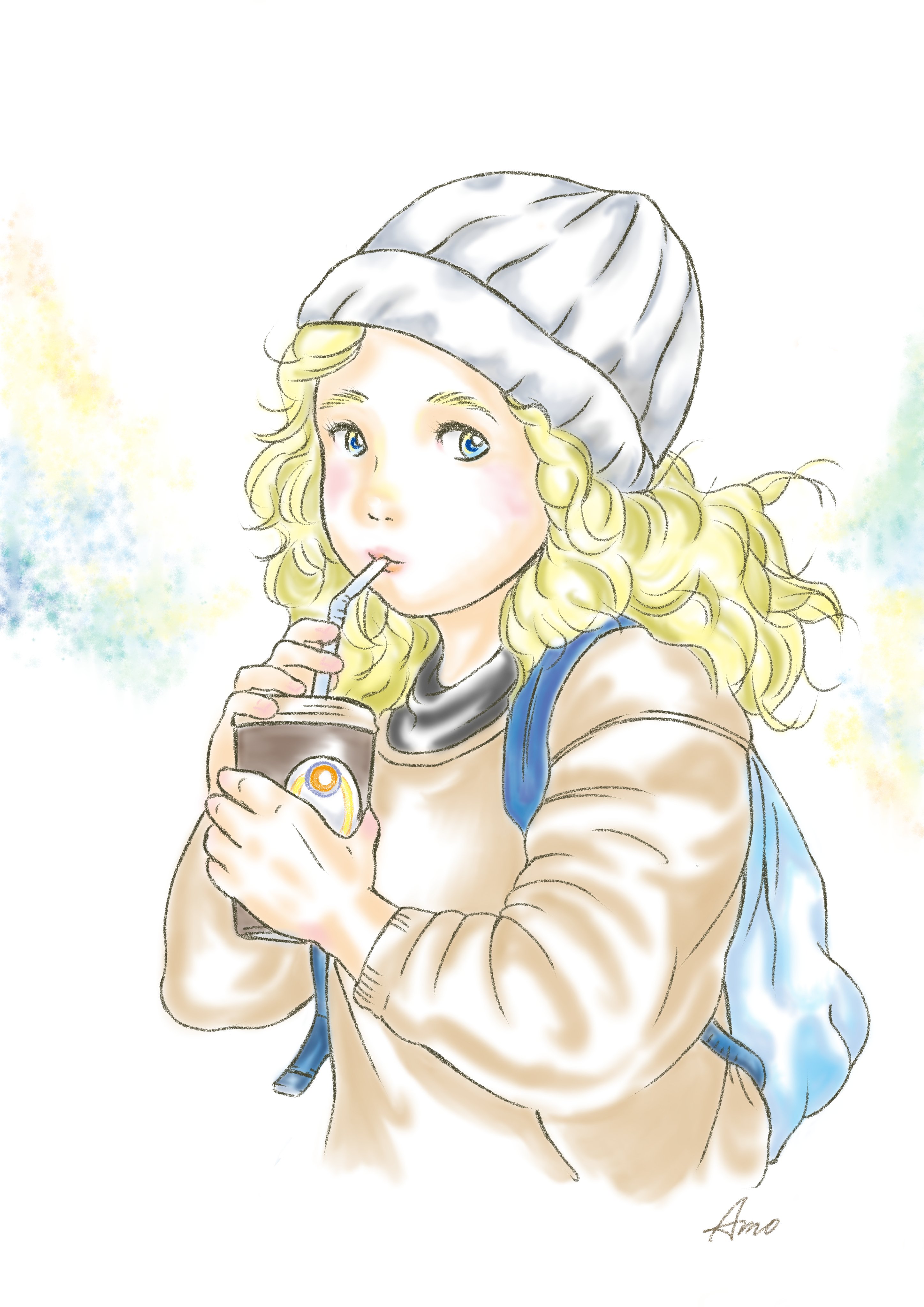 イラスト 白いぼうしをかぶるひと Hokuto 9 9 Note