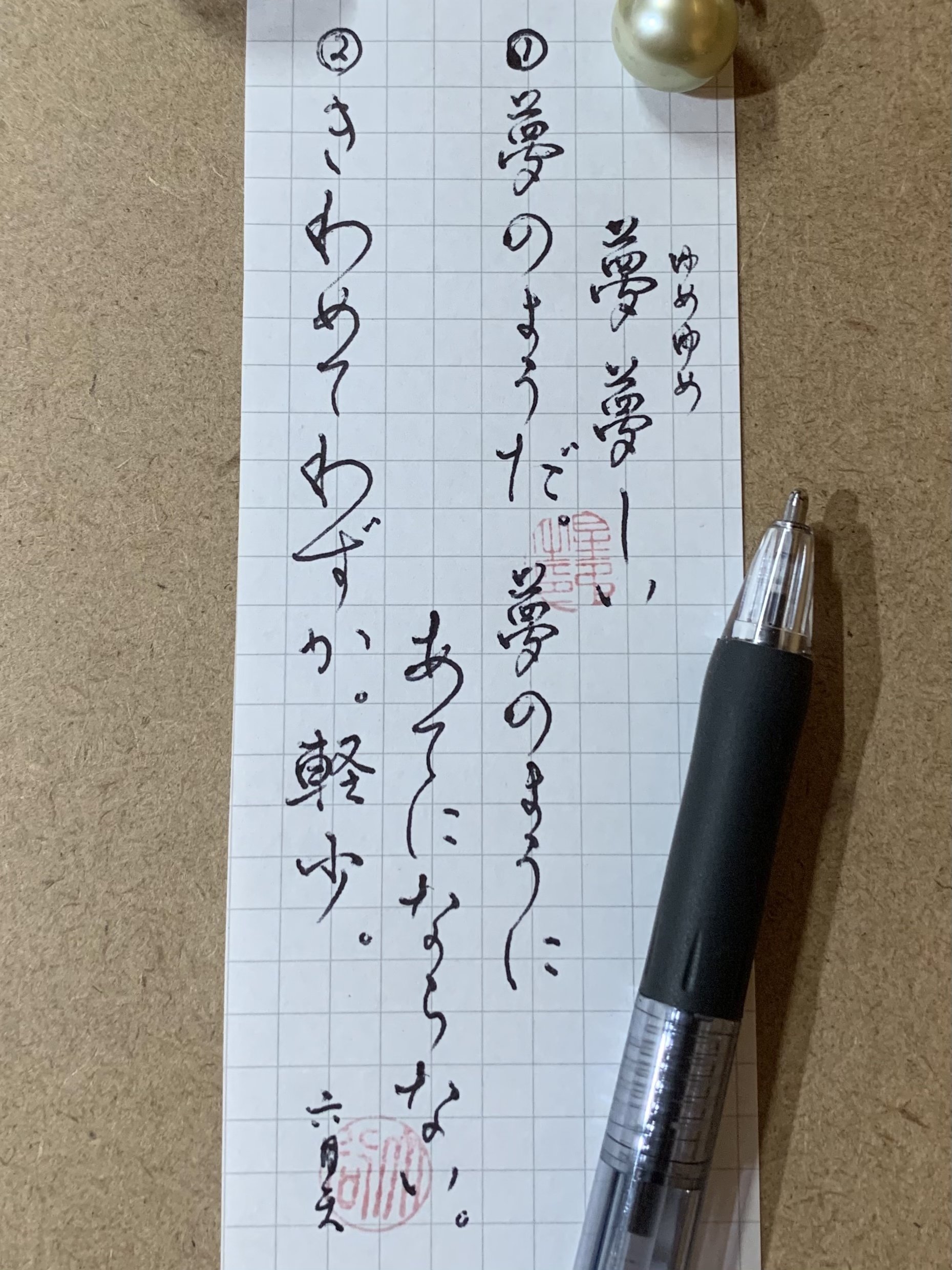 3959 努努 ゆめゆめ 書く人 Note 3959 努努 ゆめゆめ 書く人 Note