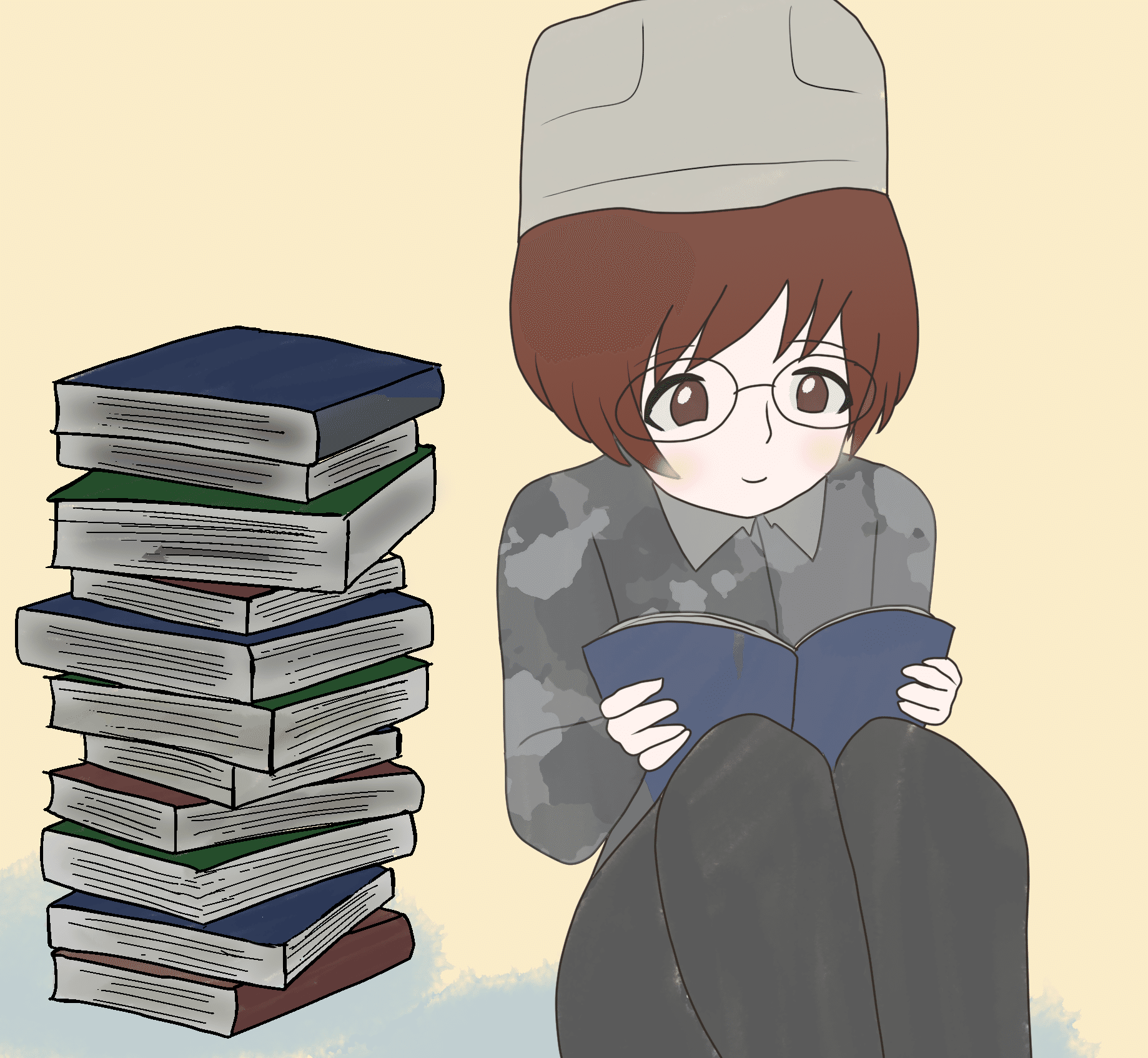 読書の夜 Ameneko イラスト 読書 Note 読書の夜 Ameneko イラスト 読書 Note