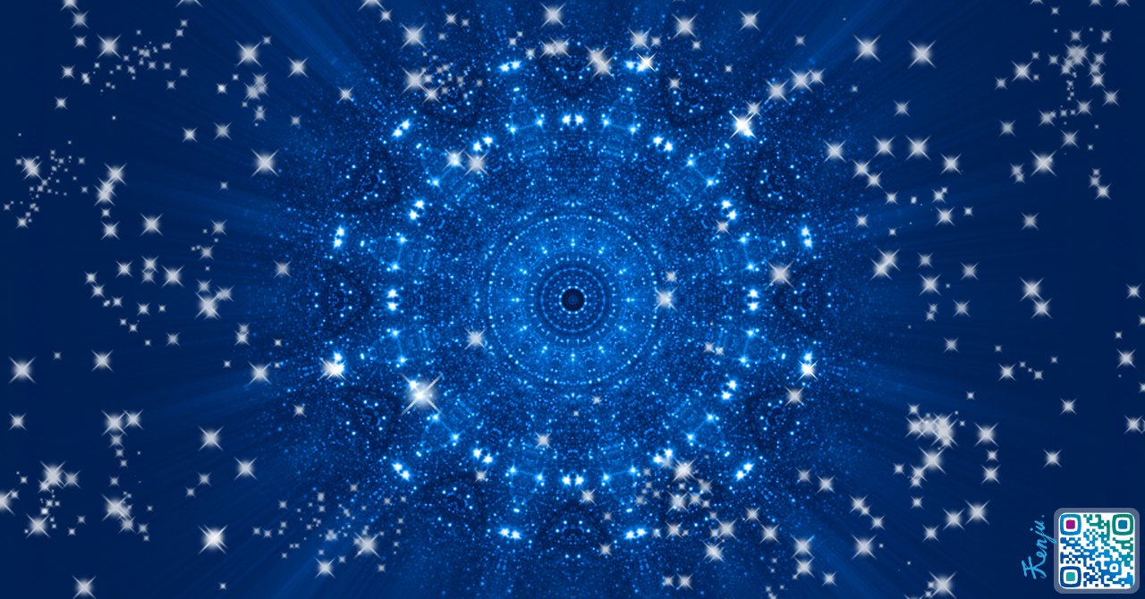 星空を万華鏡アレンジ 天珠 趣味フォト Note