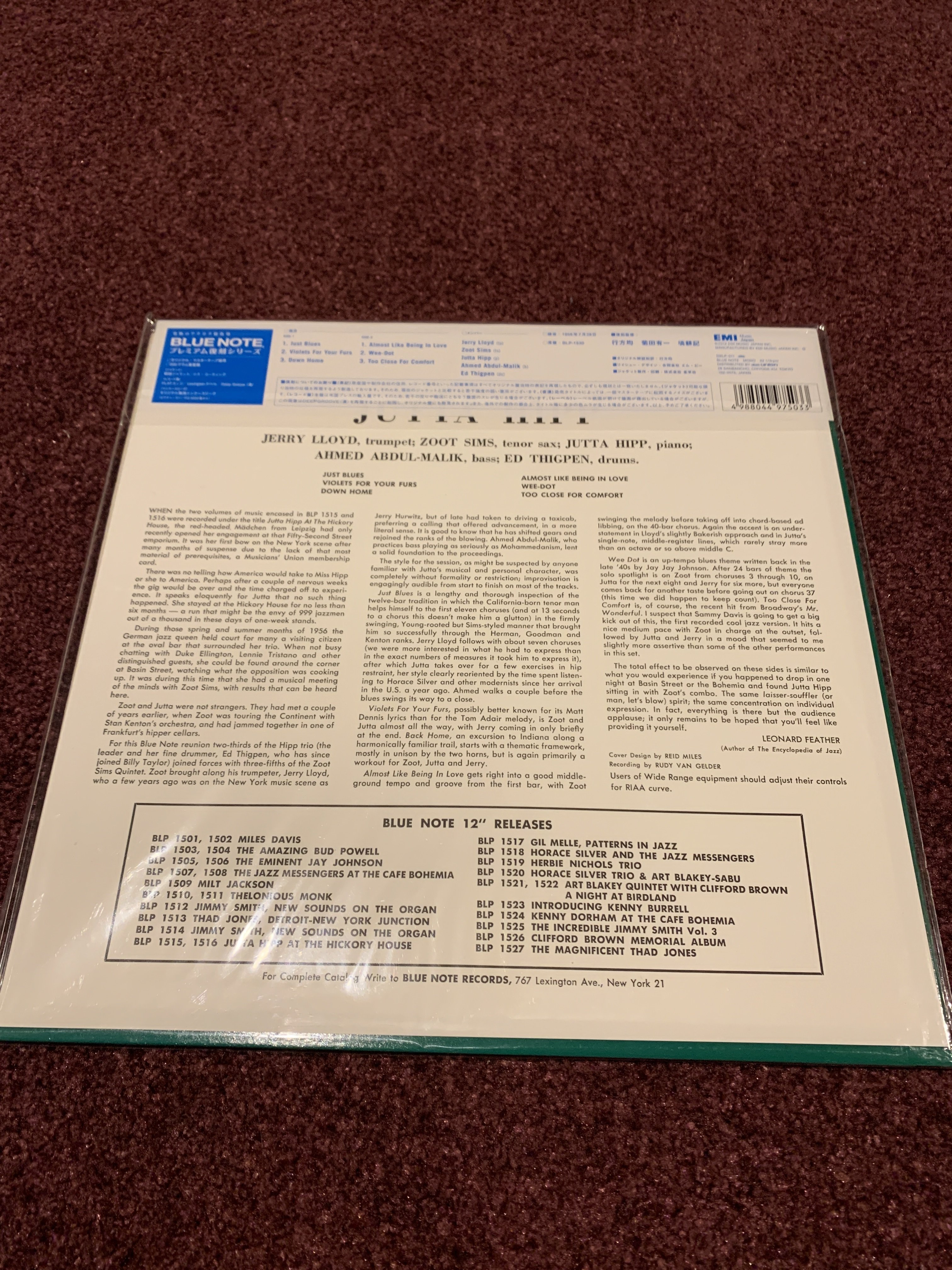 No.00053 Jutta Hipp With Zoot Sims – Jutta Hipp With Zoot Sims