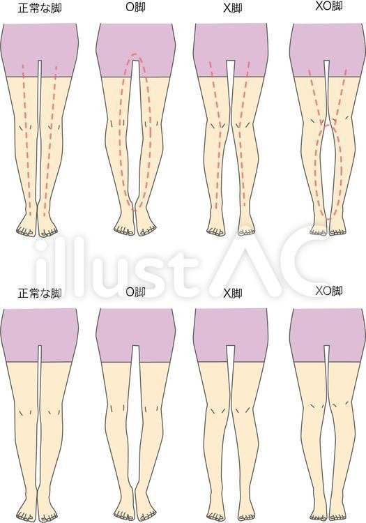 New Style イラストフリー素材 脚のタイプ イラスト素材 Drown By Kana Note