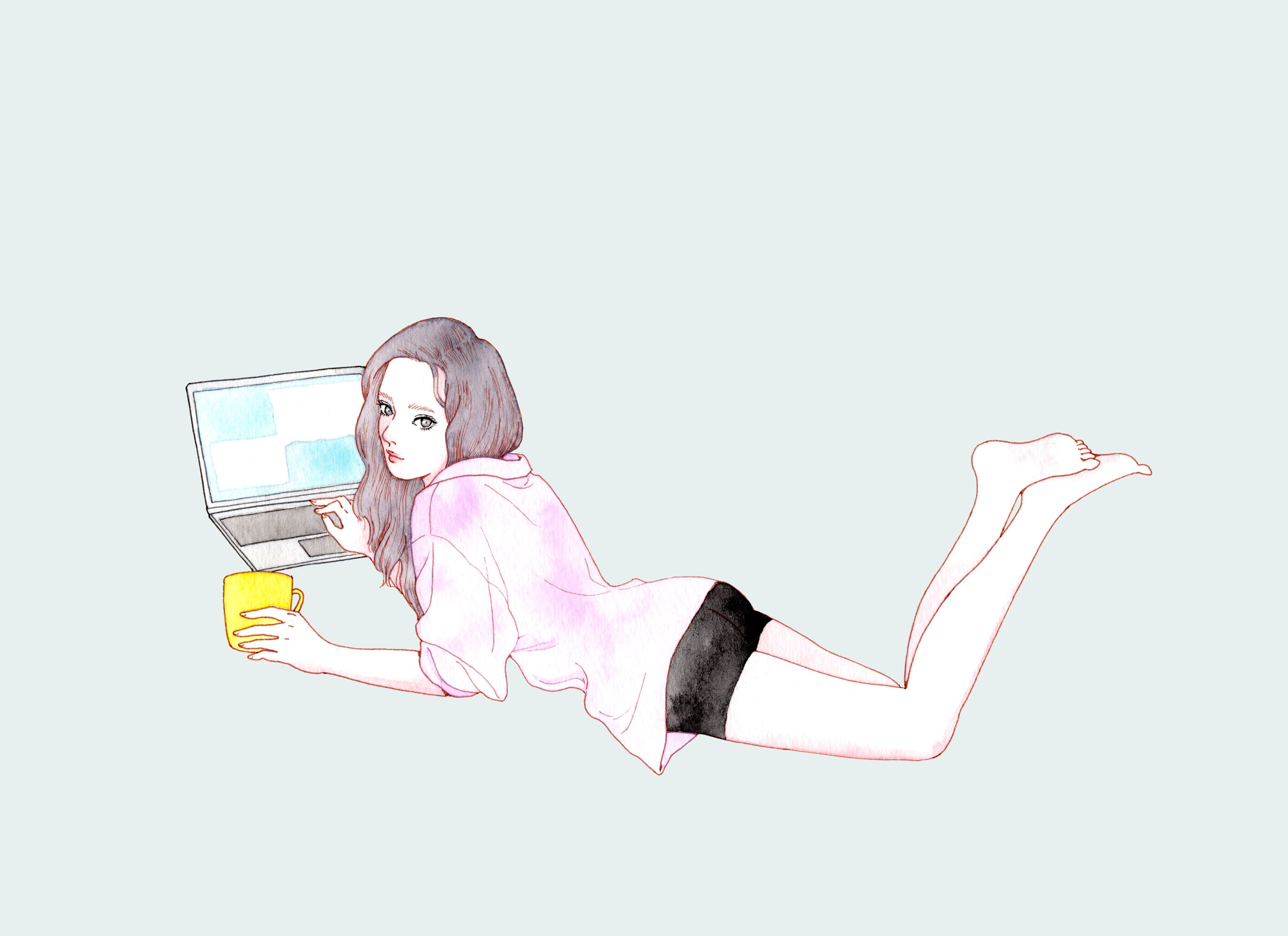 3月の絵（女性）｜ガラサ