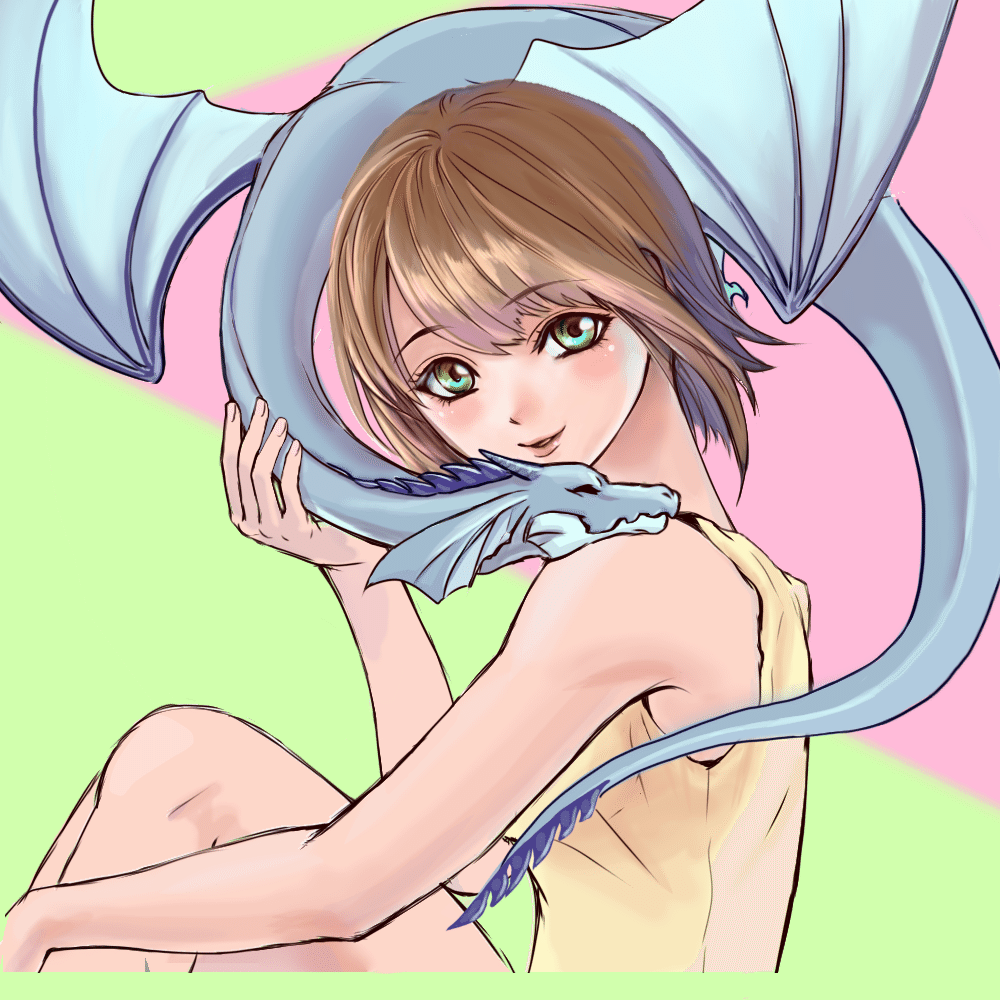 翼竜と普通の女の子 アイビスペイント あいもとあや Note