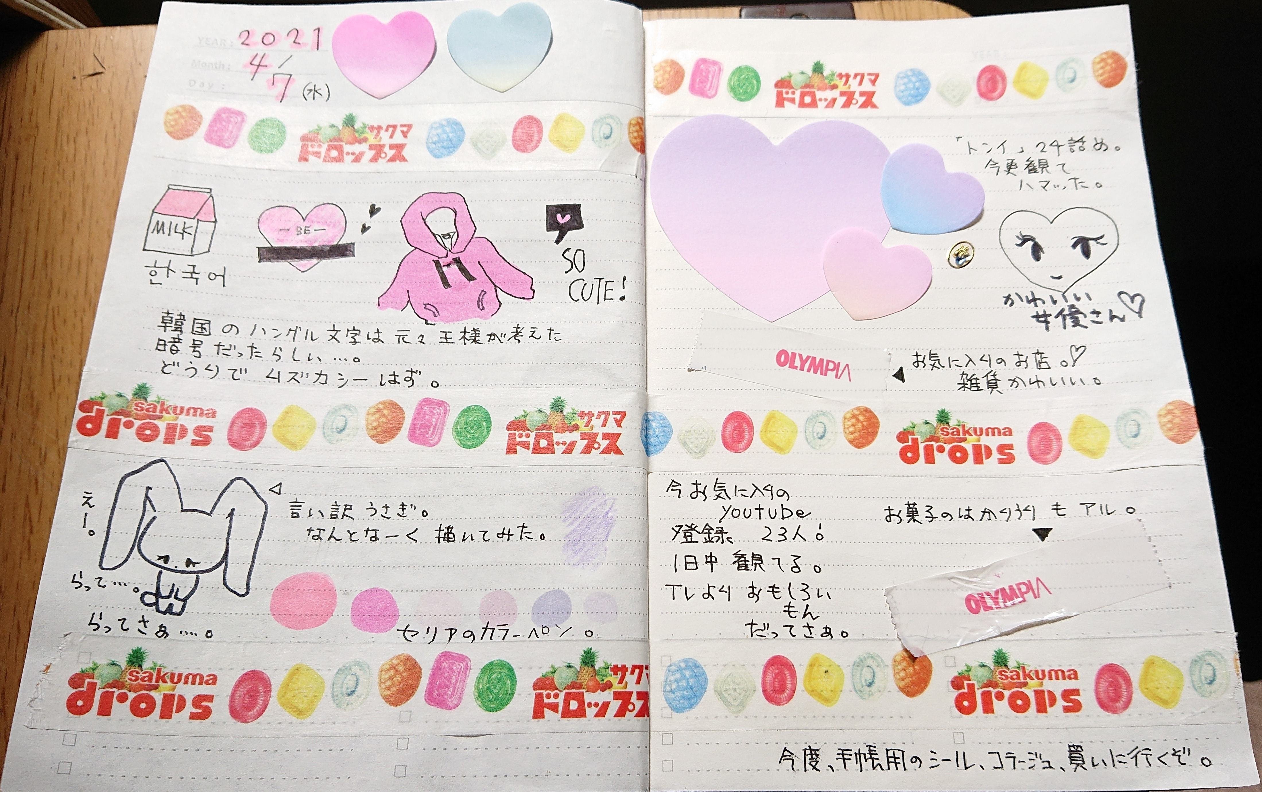 ほぼ日手帳 谷川くりみ Note ほぼ日手帳 谷川くりみ Note