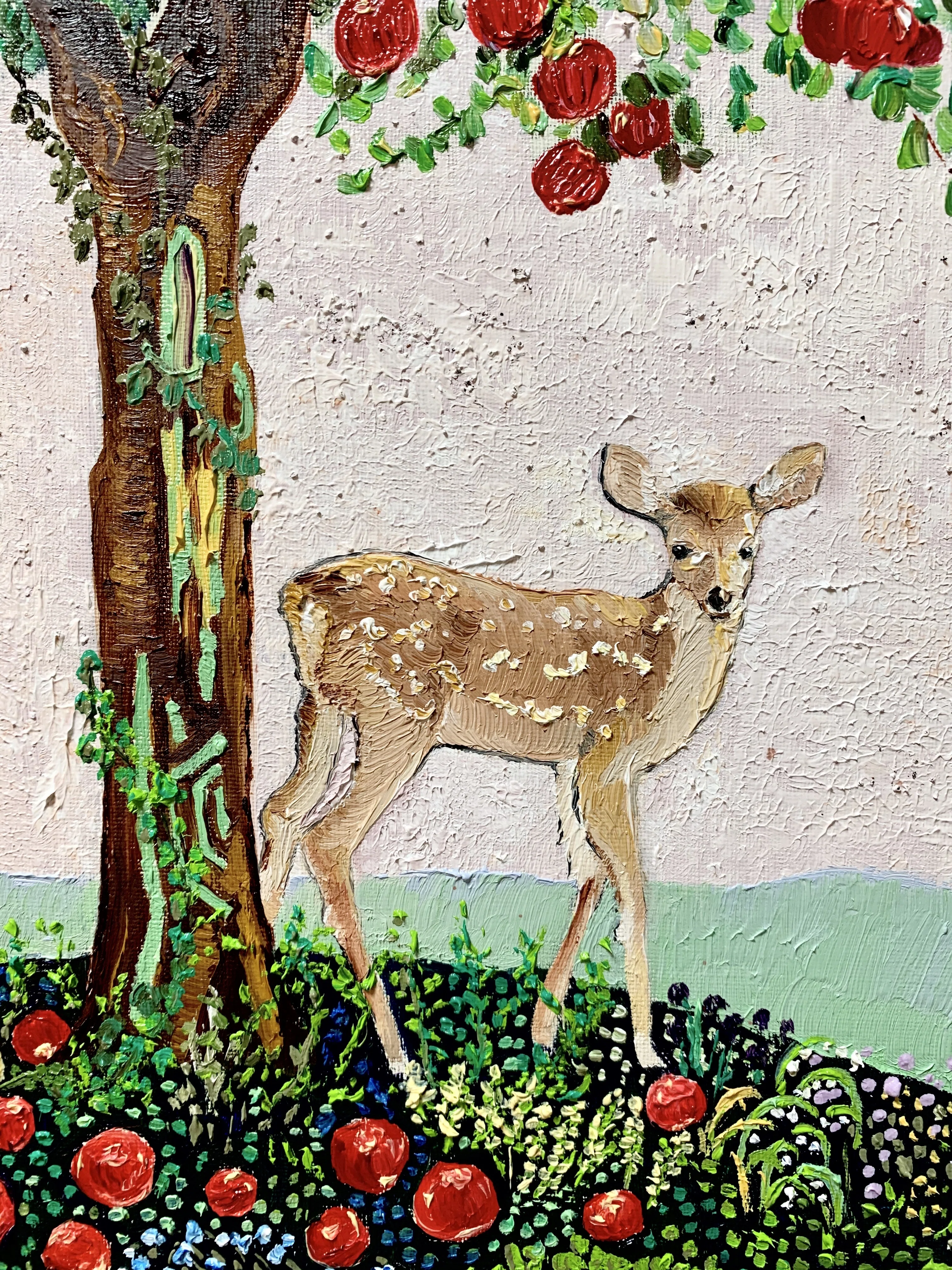 宮本直介 岩木山 油絵 油彩画 絵画 林檎 りんご 風景画 アート 額縁