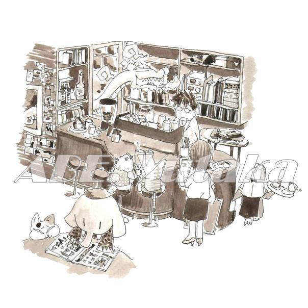 シリーズ カフェ 安部 豊 蒼七朗 イラストレーター Abe Yutaka Illustrator Ph D Note