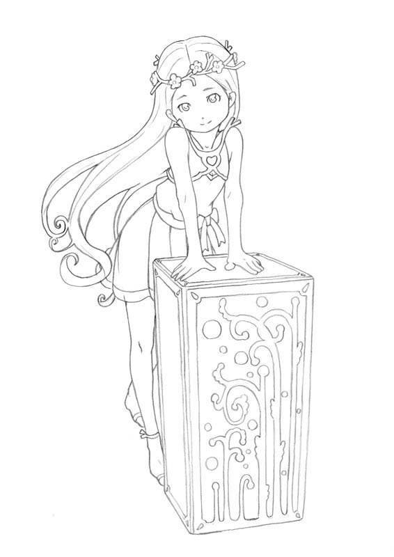 イラスト アナログ線画 Sai画 色鉛筆画 ひなぎくちゃん かみむらあき Note イラスト アナログ線画 Sai画 色鉛筆画 ひなぎくちゃん かみむらあき Note