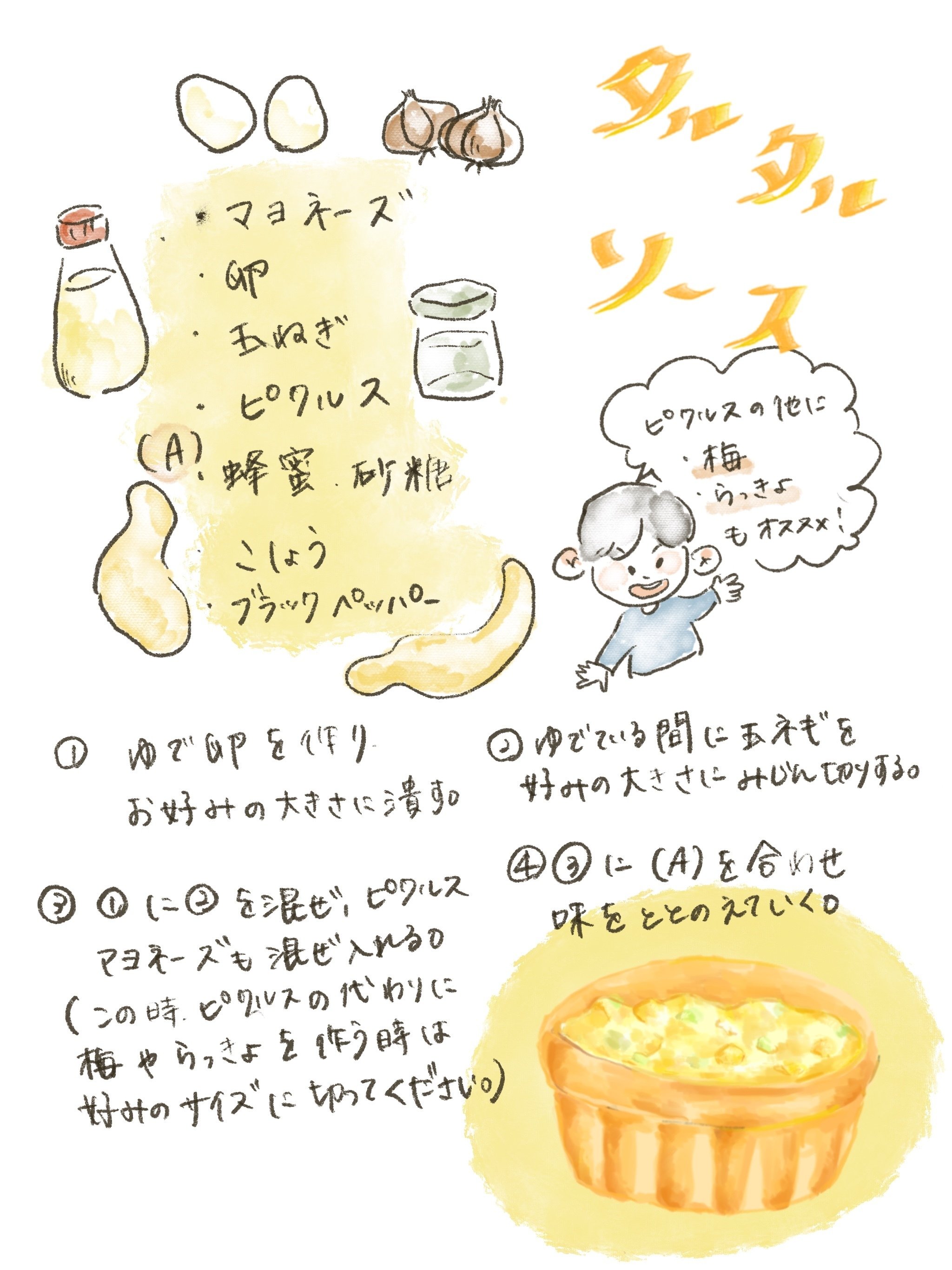 チキン南蛮 タルタルソースの作り方 すけ Note