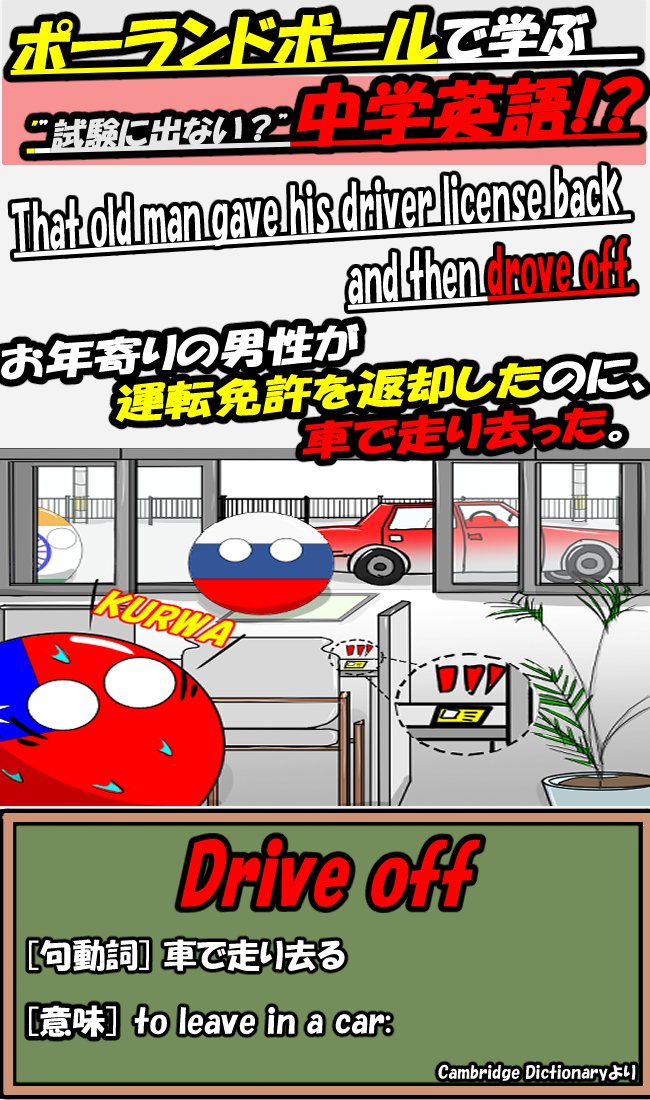 ポーランドボールで学ぶ 試験に出ない 中学英語 3drive Off カンガルーとよだ 通称 カンガルーt Note