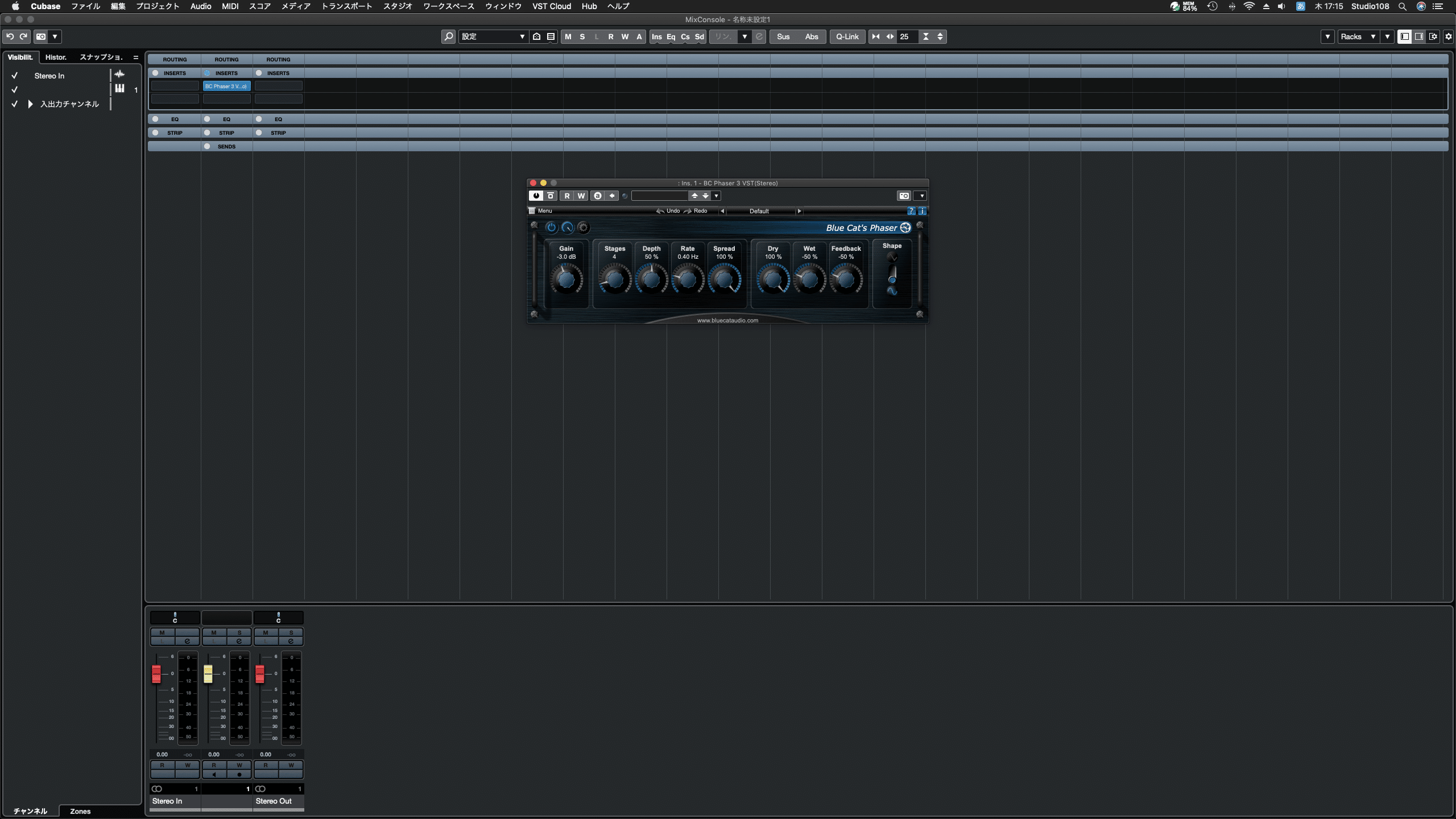 Blue Cat Audio / Blue Cat's Phaser 3（Stereo）｜J．Studio108