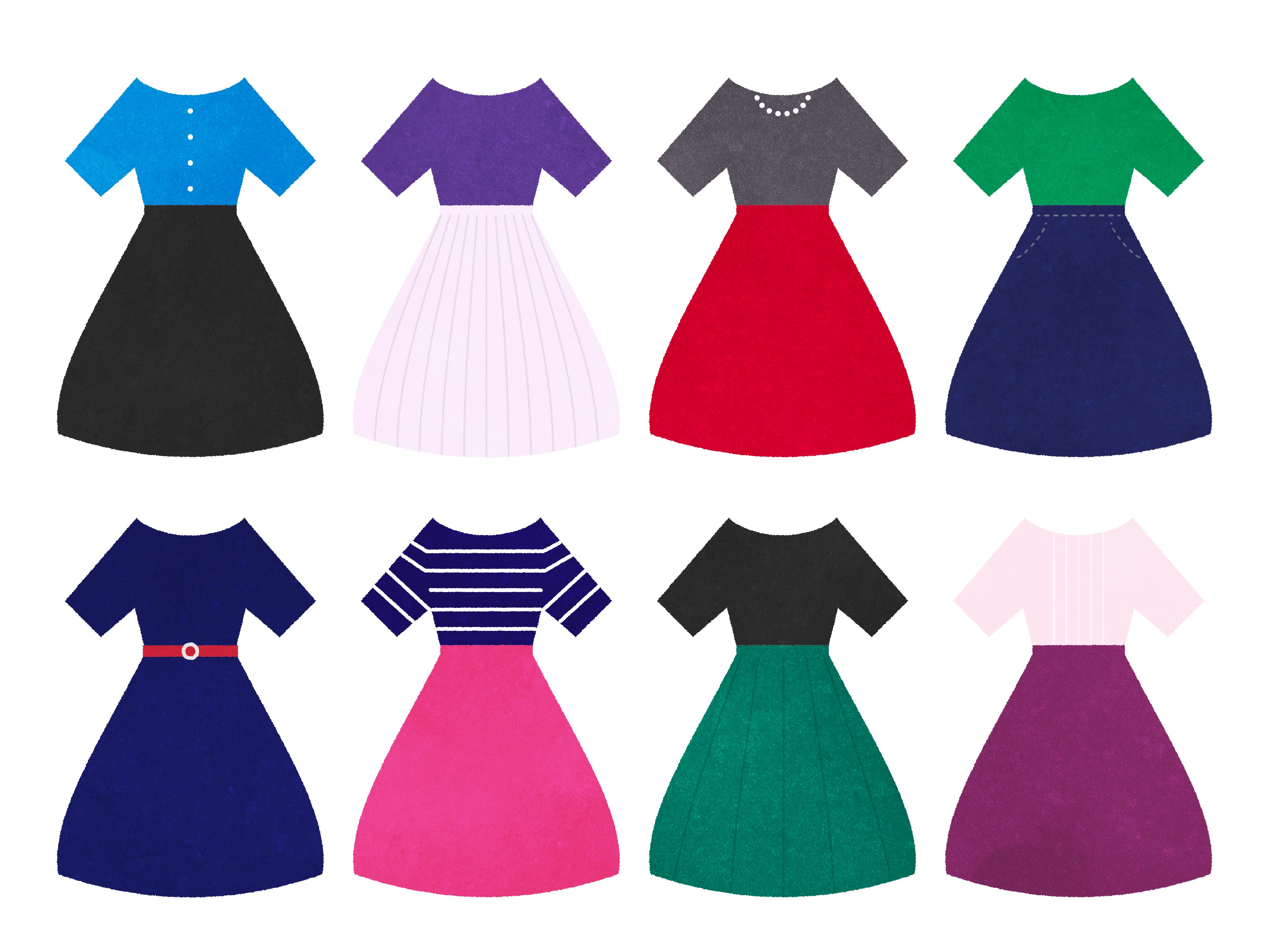 フリー素材 パーソナルカラー コーデ配色見本イラスト イメコンのデザイン わかな Note