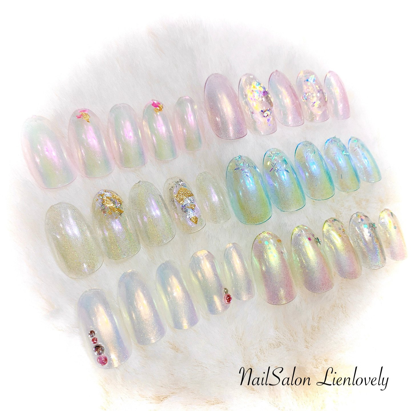 オーロラキャンディシンプルデザイン ネイリスト白金 Note