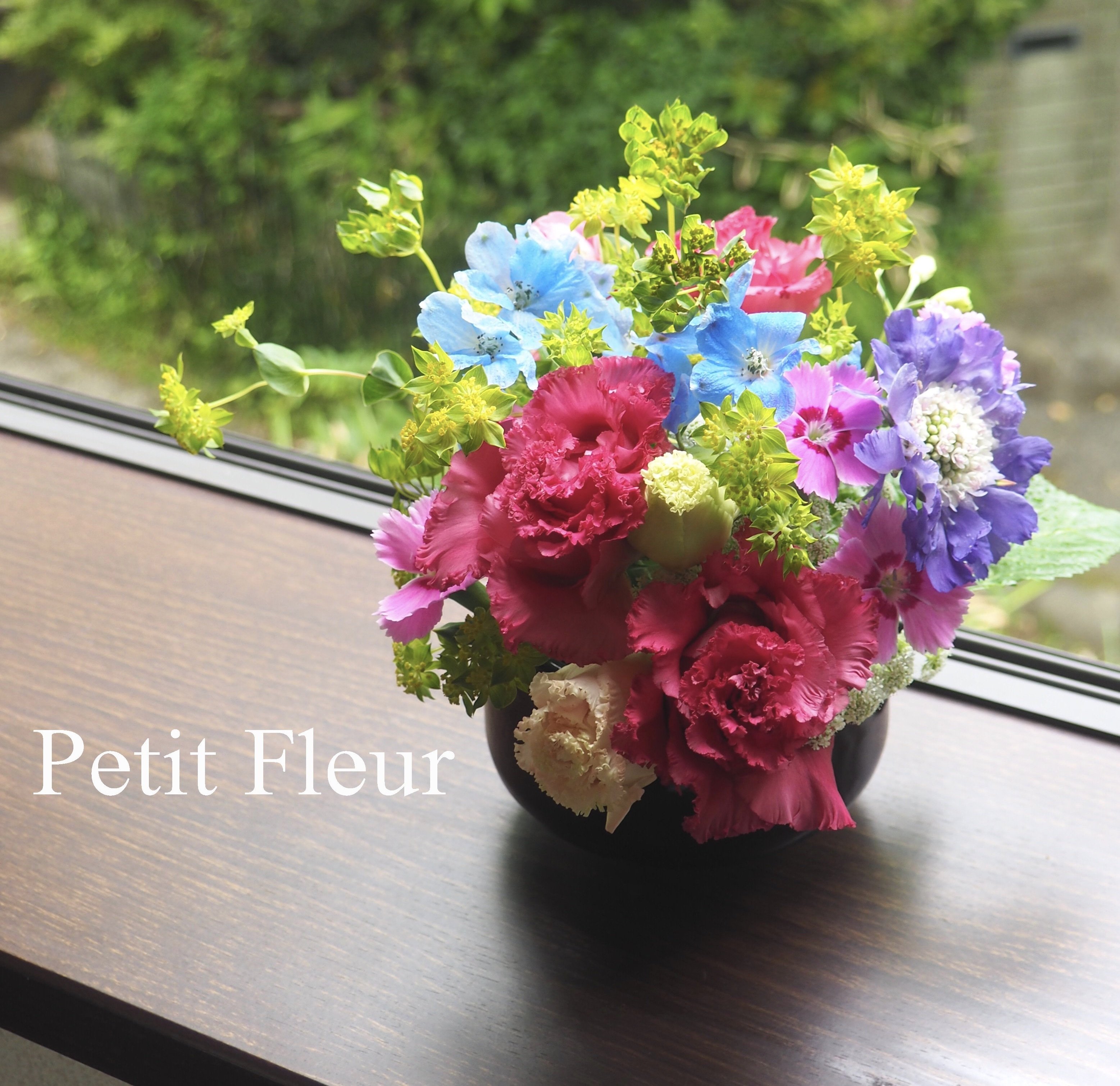 抹茶 茶碗に生ける ５月生徒さん作品 お花の教室 プチフルール北鎌倉 花オルテンシア Note