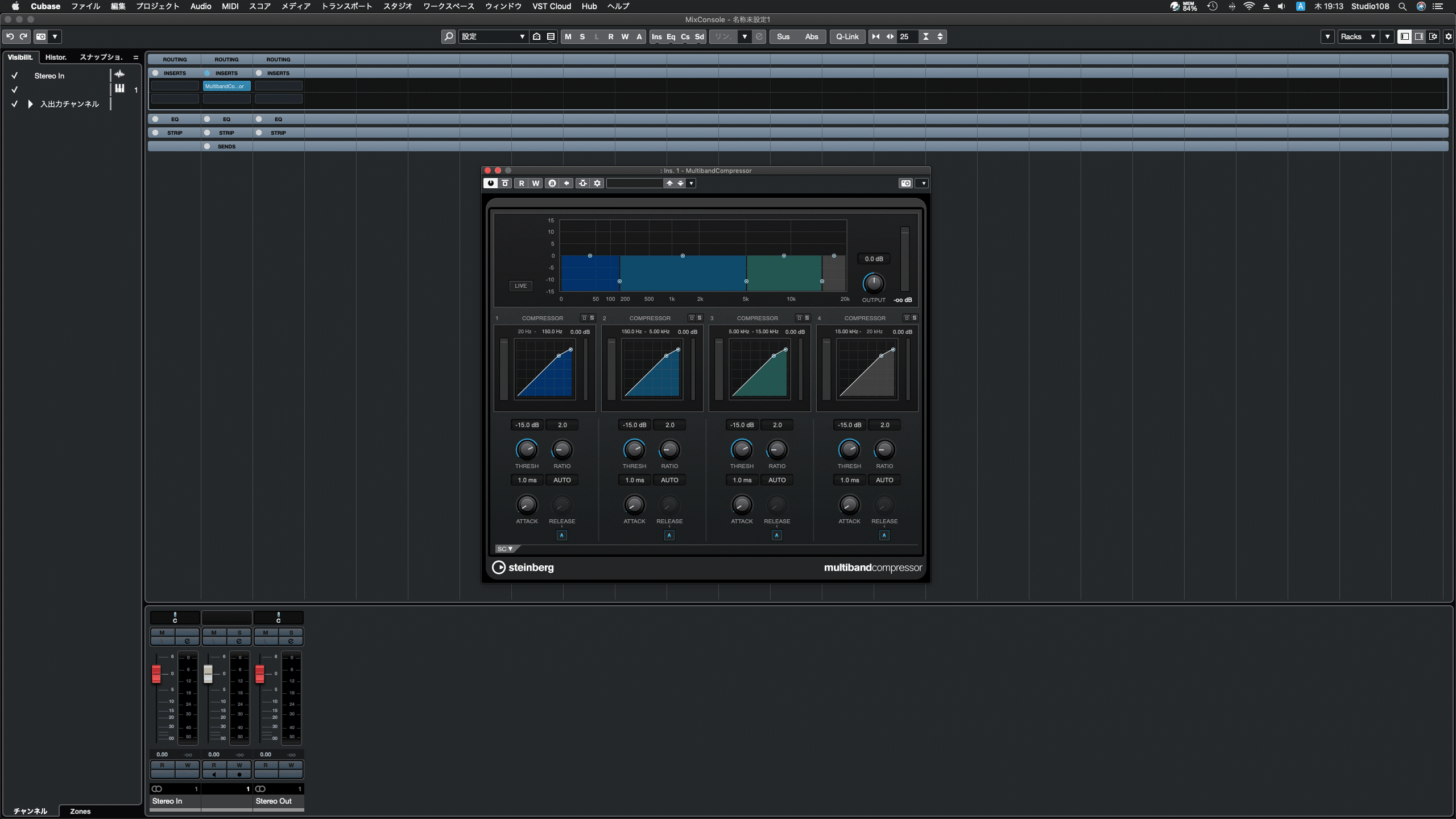 Steinberg / Multiband Compressor｜J．Studio108｜note