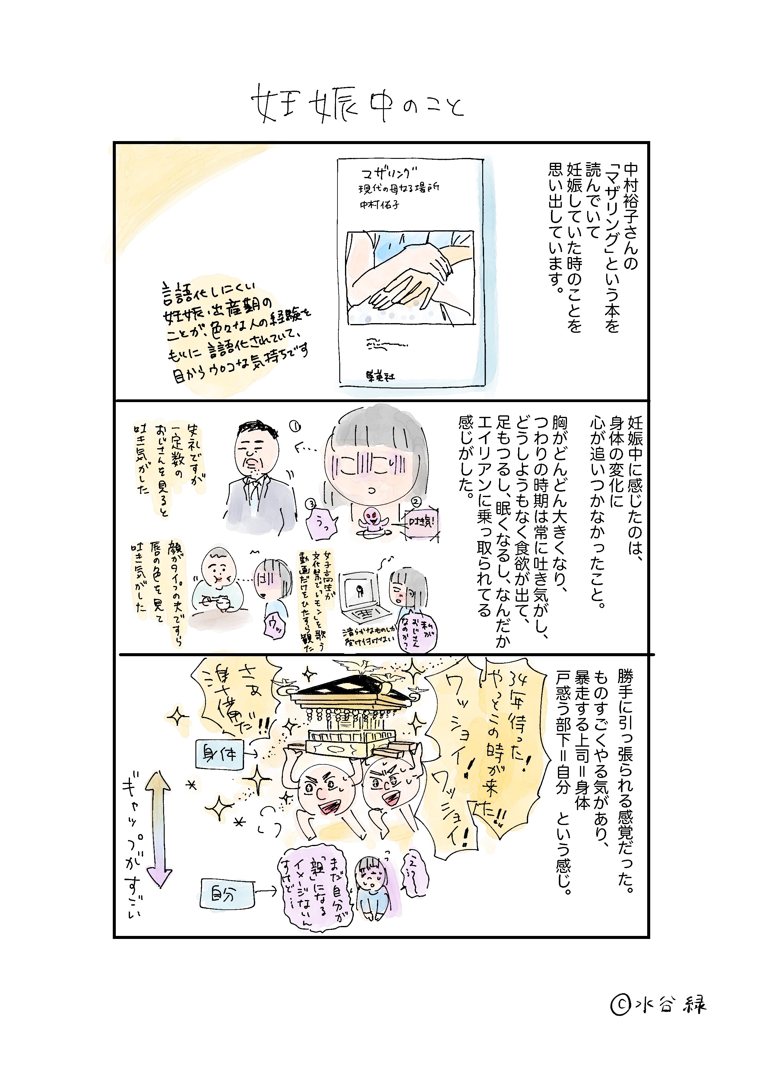 妊娠中に感じたこと 水谷緑 Note