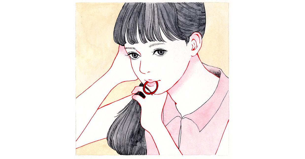 5月の絵 女性 ガラサ Note