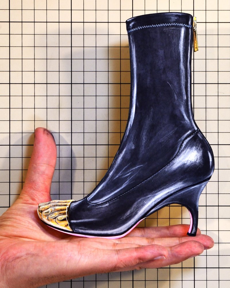Shoes：01714 “Schiaparelli” Ankle Boot（Haute Couture SS2021）