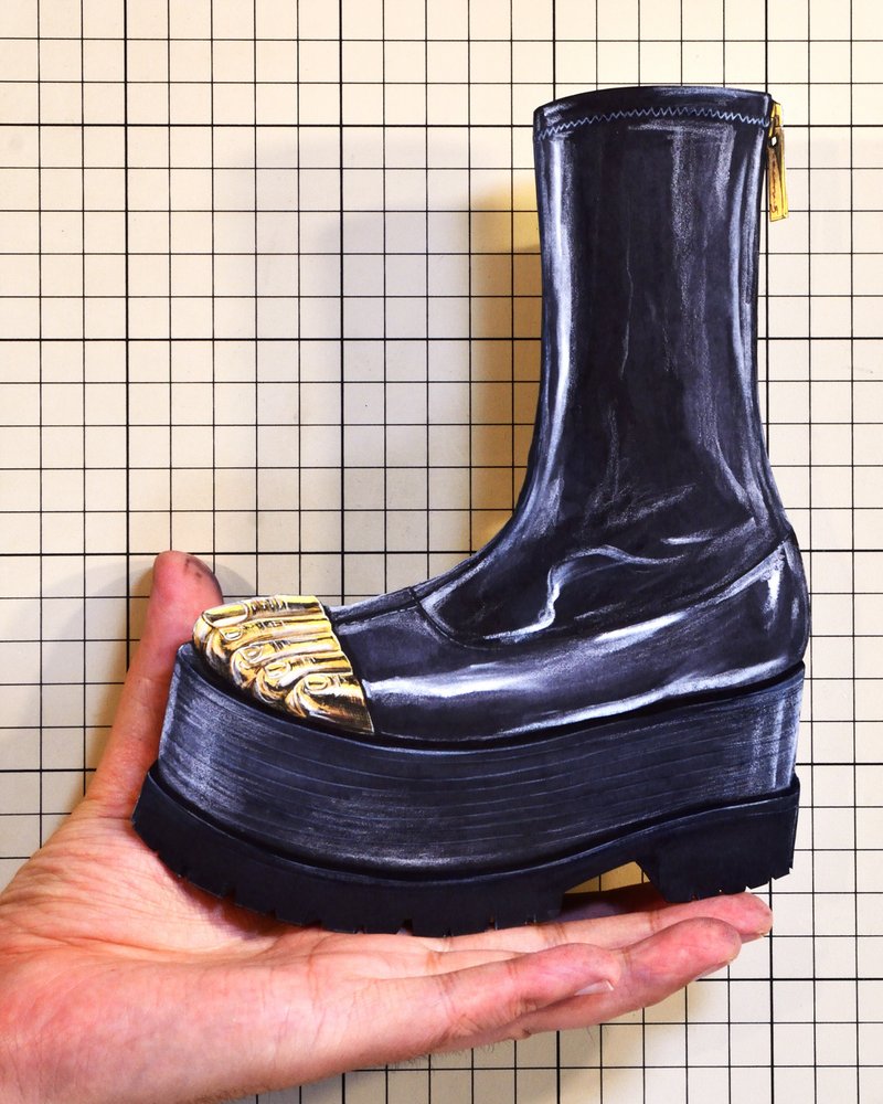 Shoes：01715 “Schiaparelli” Platform Boot（Haute Couture SS2021）
