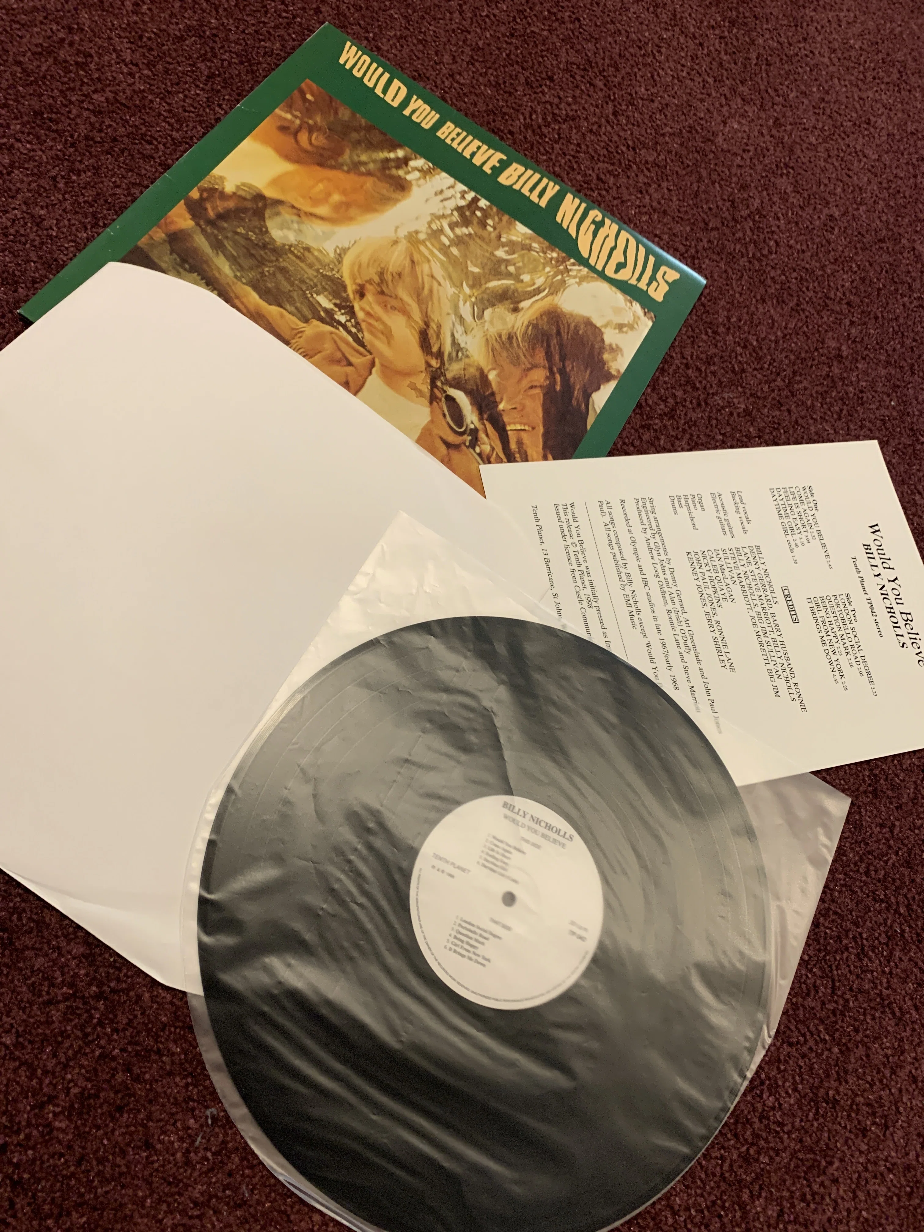 No.00121 Billy Nicholls – Would You Believe Tenth Planet TP042