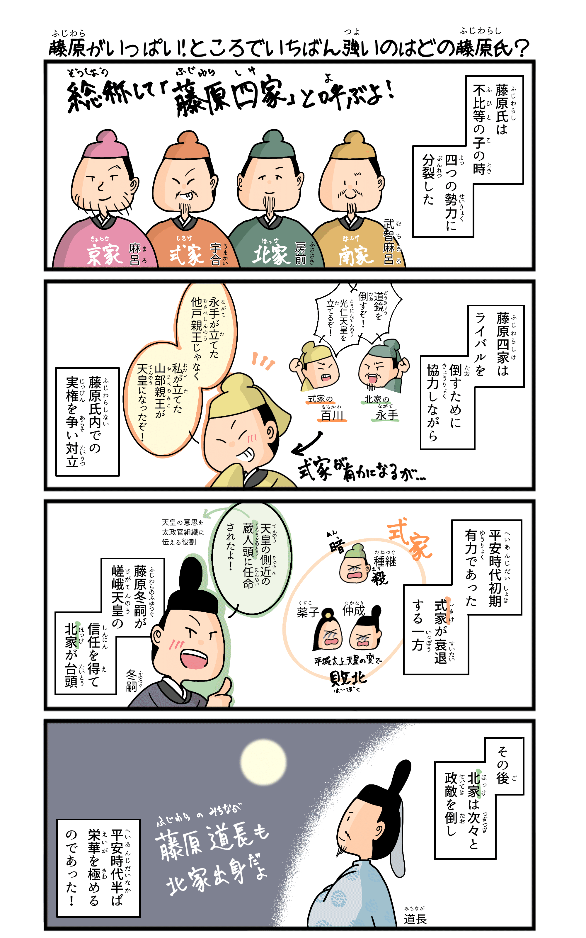 楽しい日本史4コマ漫画 平安時代編 販売用 マツイツマ 4コマ漫画を描く元社会科教師 Note