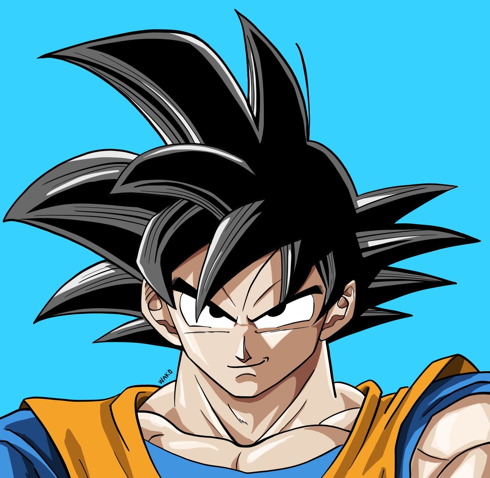 ドラゴンボールの孫悟空を描いてみました Wako 絵を描く ガジェットが大好きな人 Note