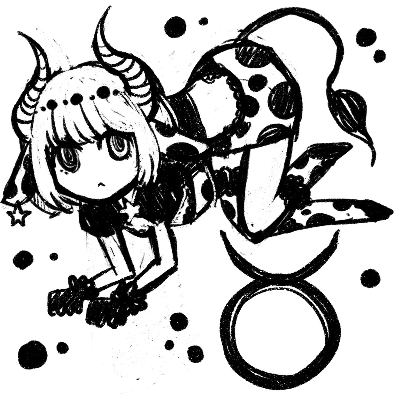 牡牛座のイラスト 岩村月子 Note 牡牛座のイラスト 岩村月子 Note