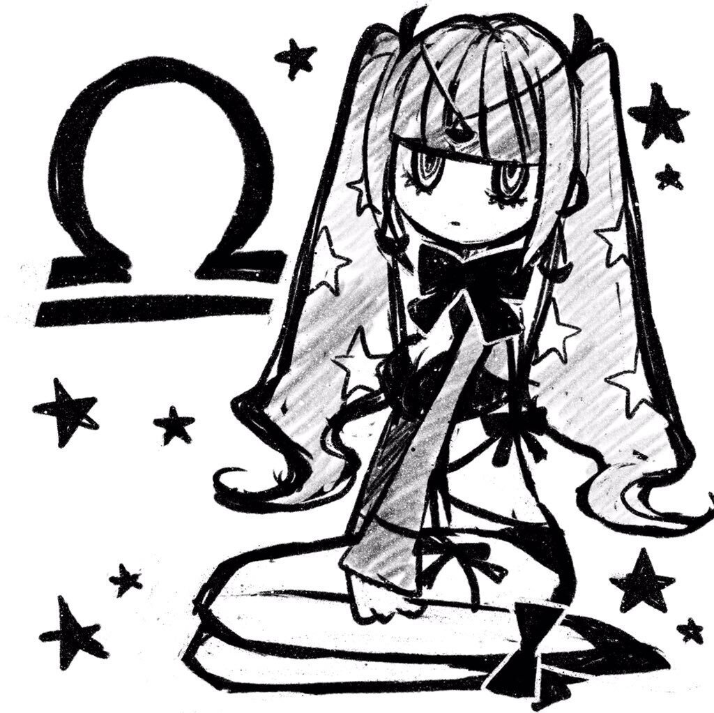 天秤座のイラスト 岩村月子 Note 天秤座のイラスト 岩村月子 Note