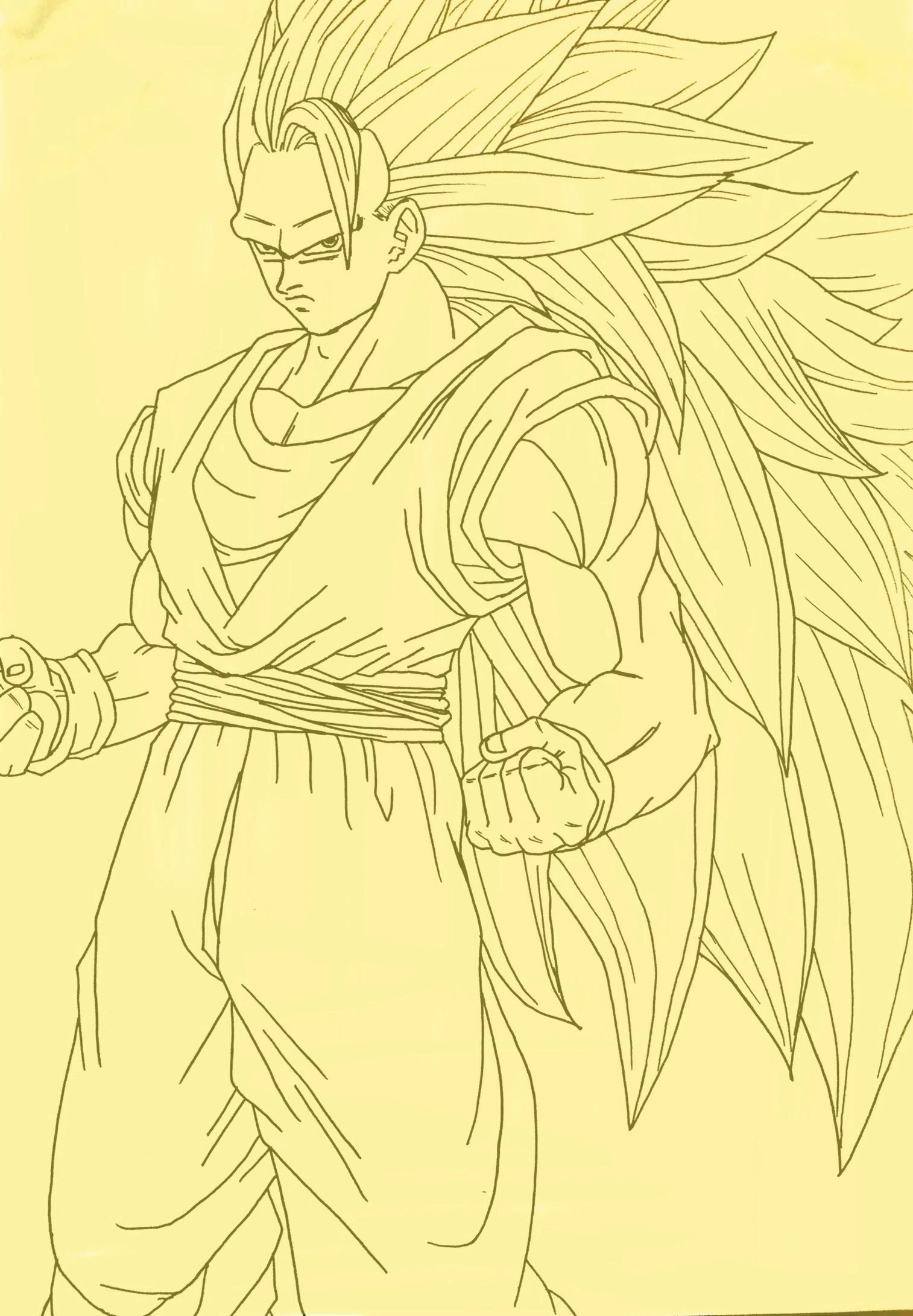 スーパーサイヤ人 悟空編 描いてみました 瑛香 Note