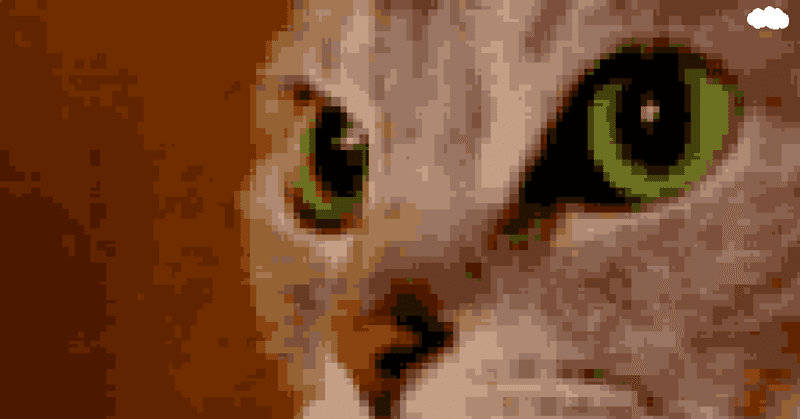 4bitのネコの顔