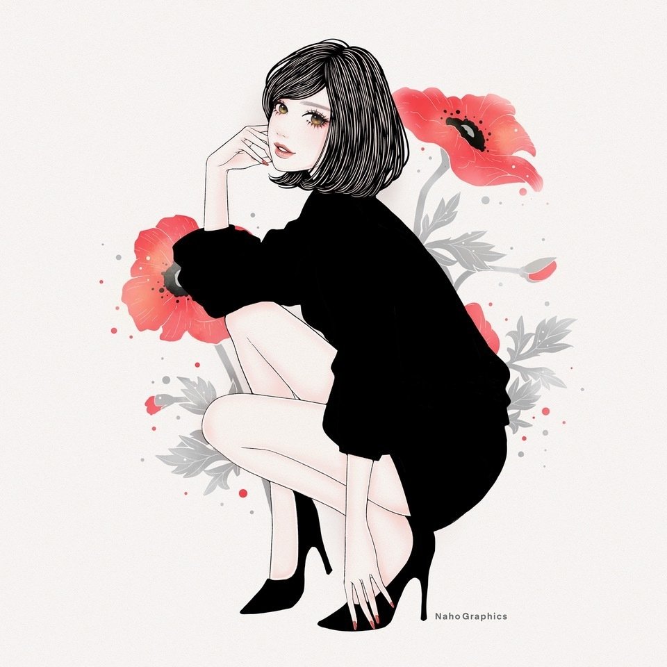 Illustration / 女性イラスト｜ソウノナホ ｜Illustrator