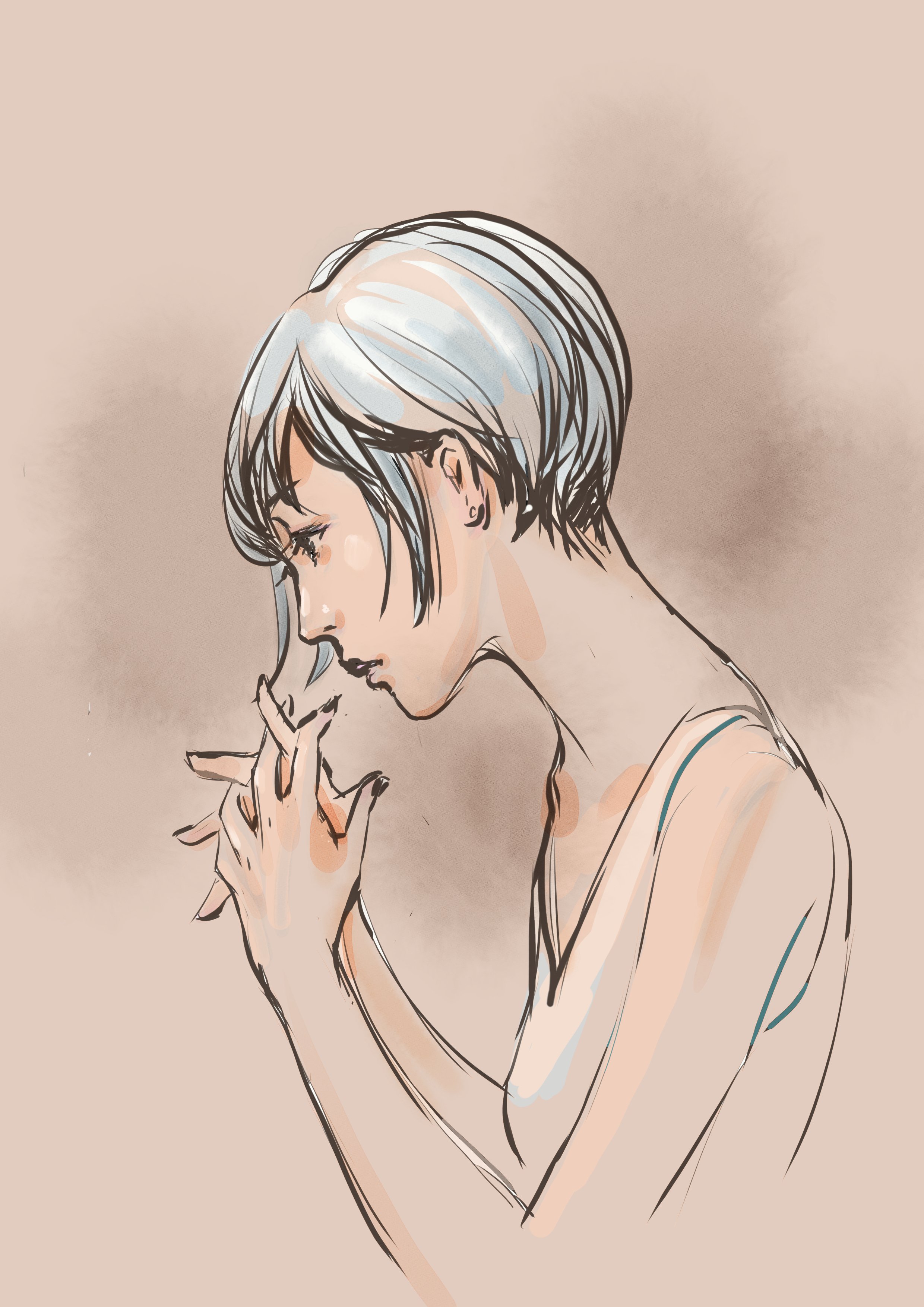 50の手習いのデジタルイラストが自力でどれだけ描けるようになるのか