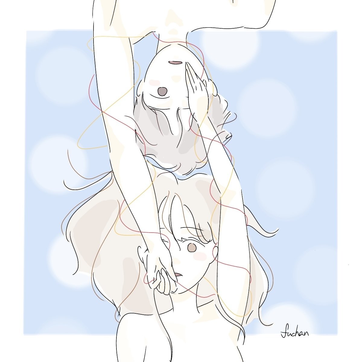 カップルイラスト ふぅちゃん 佐野風香 Note