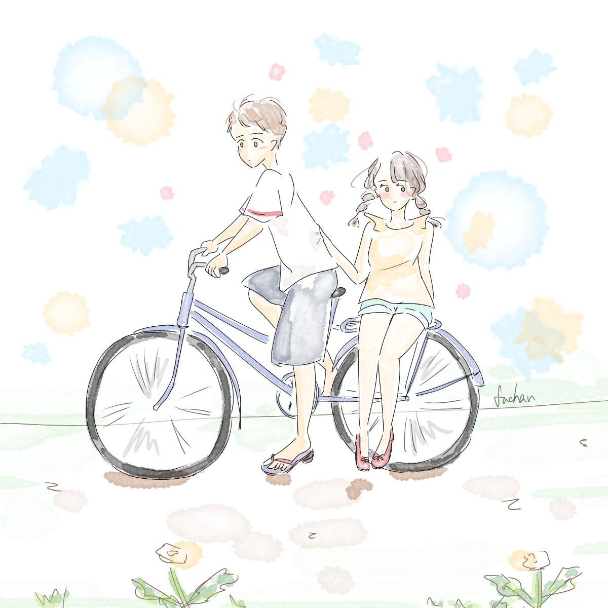 カップルイラスト ふぅちゃん 佐野風香 Note カップルイラスト ふぅちゃん 佐野風香 Note