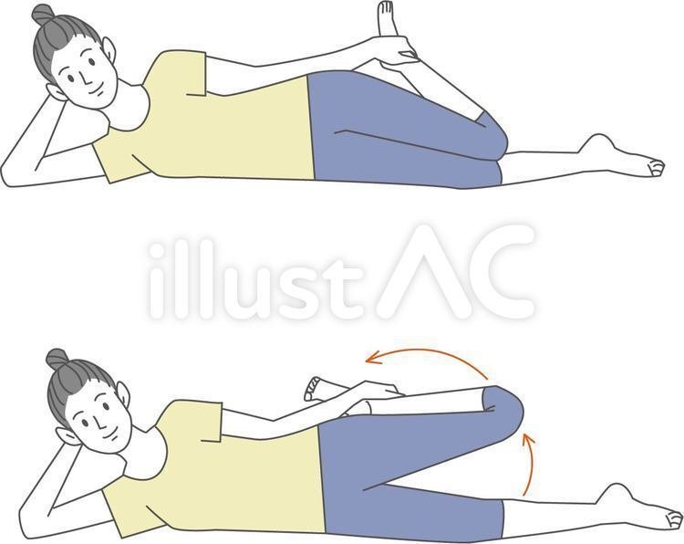 New Style イラストフリー素材 トレストレッチ 前もものばし 無料 イラスト無料提供中 一部有料 Note