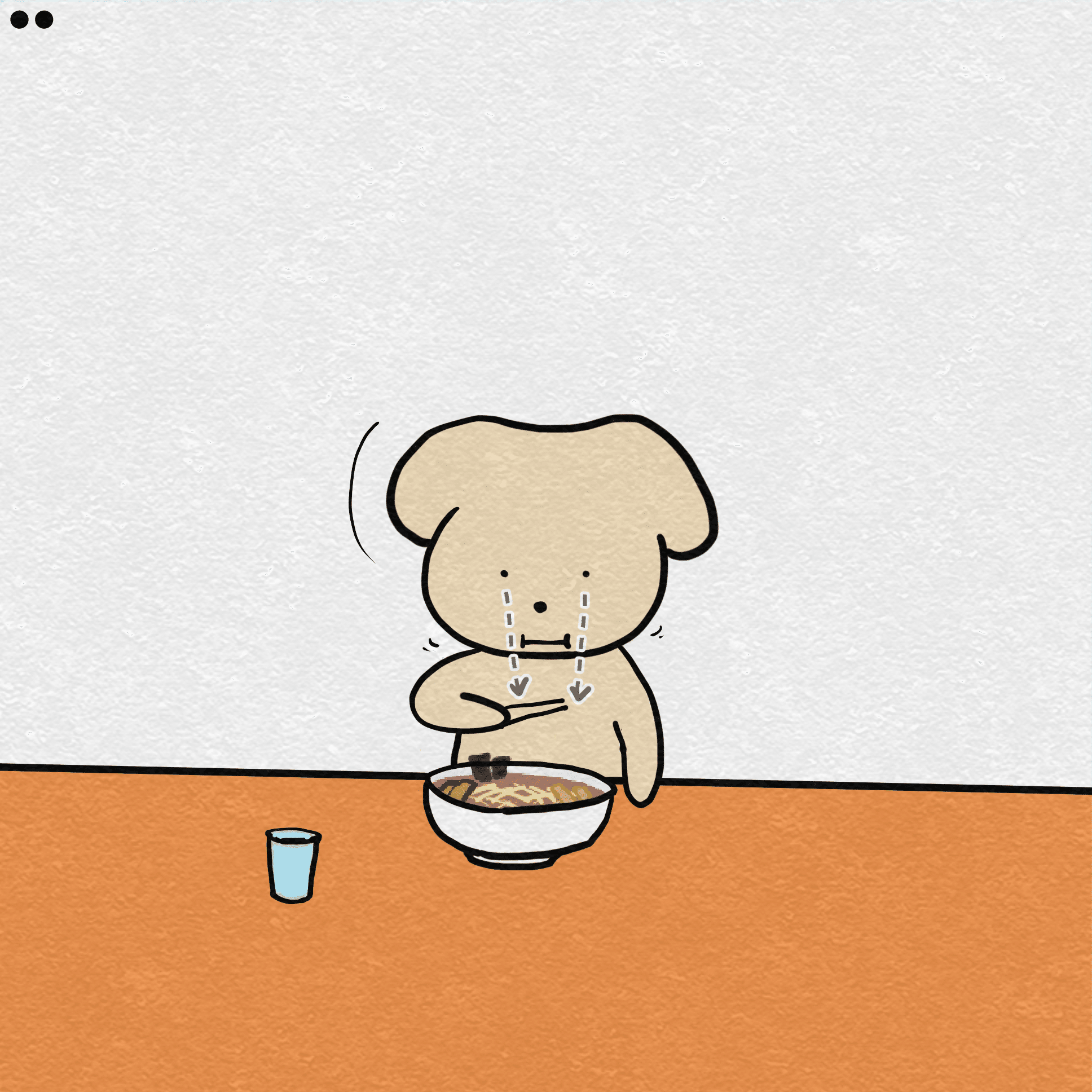 4コマ漫画 とっても せつない 犬 よくある ラーメンのスープ汁 ねこやま ユーモアとシュールな4コマ漫画 Note