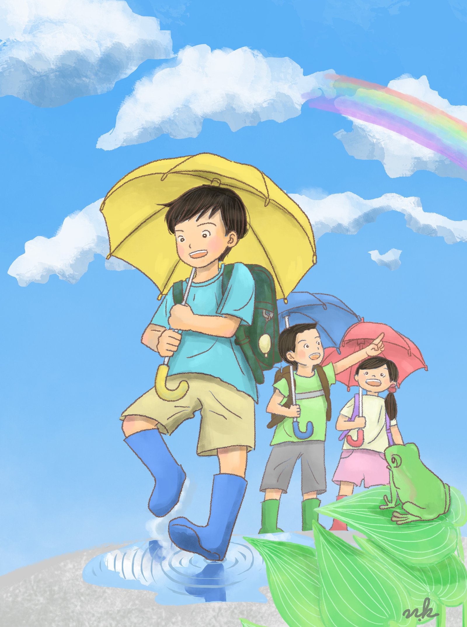 梅雨明けイラスト はやしななこ Note