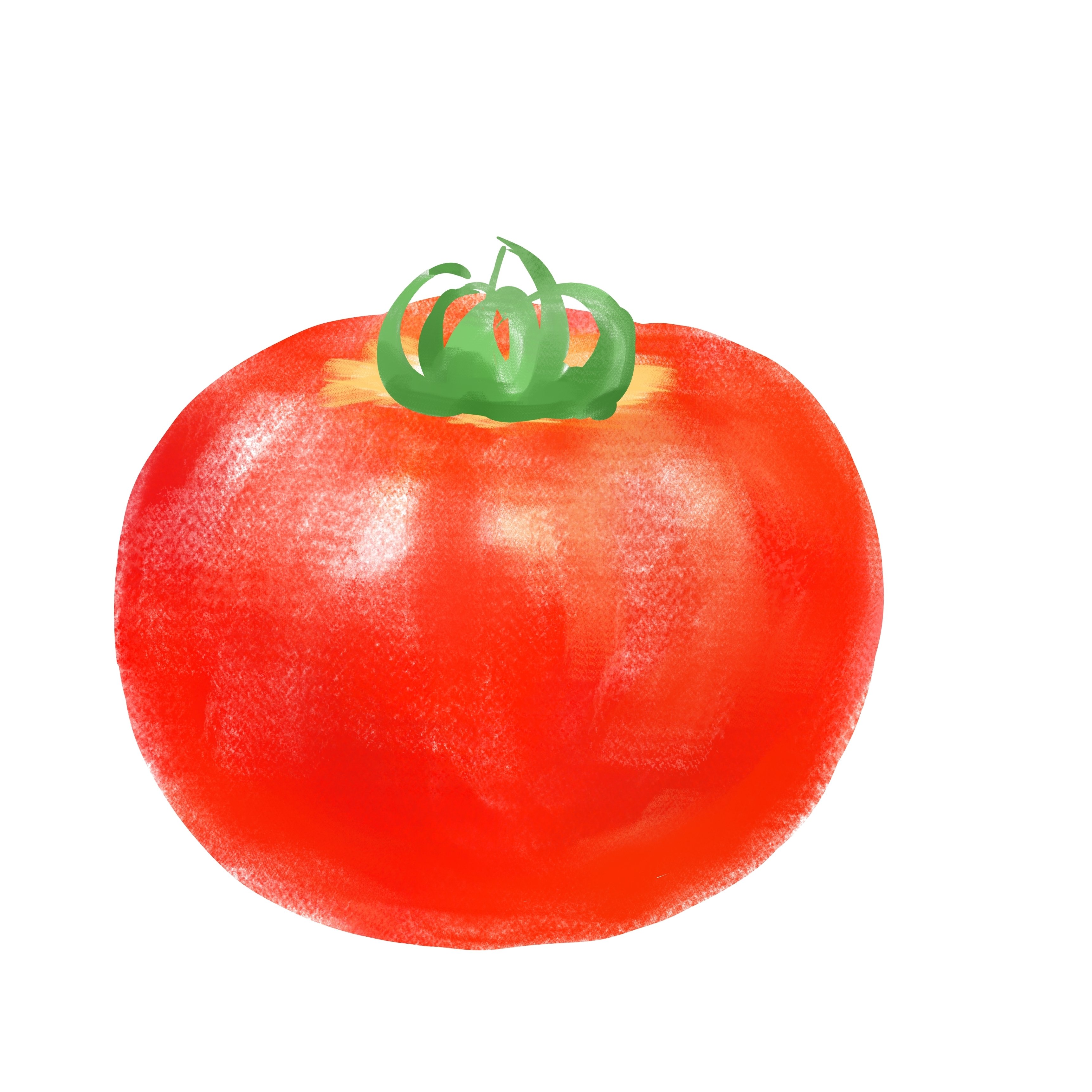 トマトを描く ソフトパステル Rmia Note