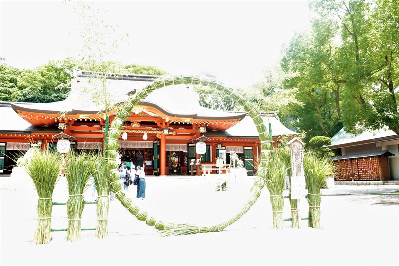 神戸・生田神社では、「夏越の大祓い（なごしのおおはらい）」が、7月15日に行われました。