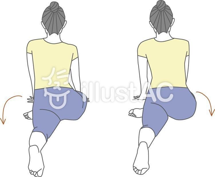 New Style イラストフリー素材 美尻ストレッチ 無料 イラスト無料提供中 一部有料 Note
